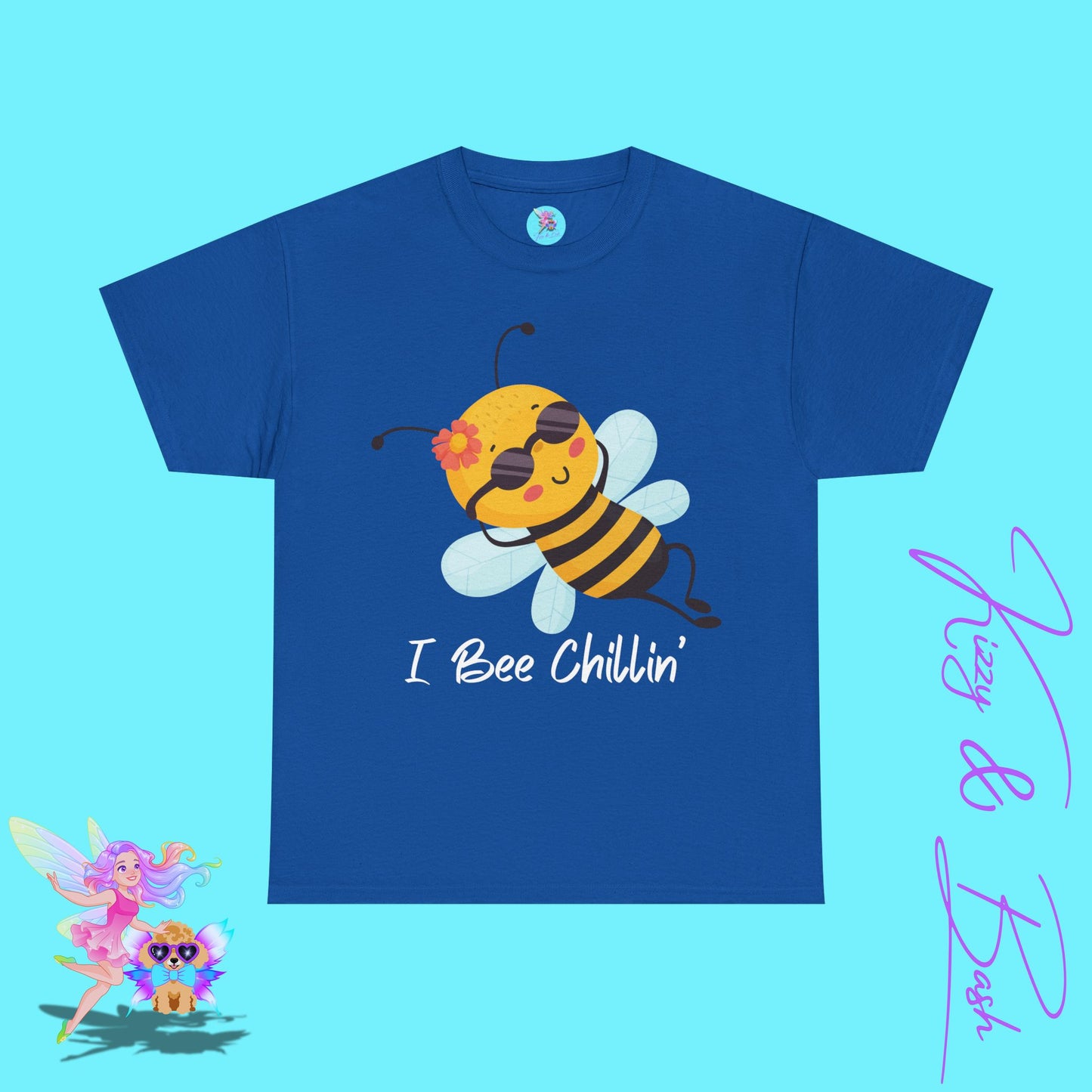 Honey Bee T-Shirt for Adults I Bee Chillin' Tee Perfect Vacation Tee for Friends and Family Cute Animal Shirt for Him or Her Lazy Bee Shirt Gift for Bee Keepers Unisex Heavy Cotton Tee