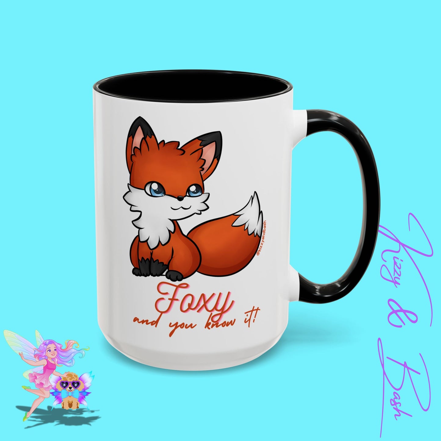 Red Fox Mug for Her Funny Woodland Animal Gift Idea Cute Fox Coffee Mug Perfect Gift for Fox Lovers Foxy and You Know It Accent Coffee Mug - 11, 15oz