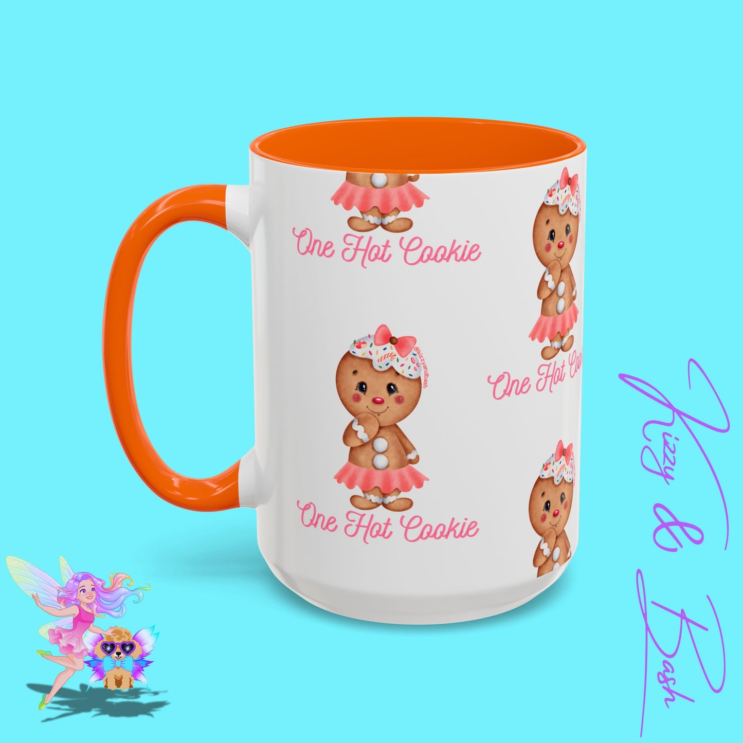 Ultimate Gingerbread Mug Cute Gingerbread Coffee Mug for Her One Hot Cookie Christmas Cookie Mug Gift for Gingerbread Lovers Unique Gift for Bakers Accent Coffee Mug - 11, 15oz