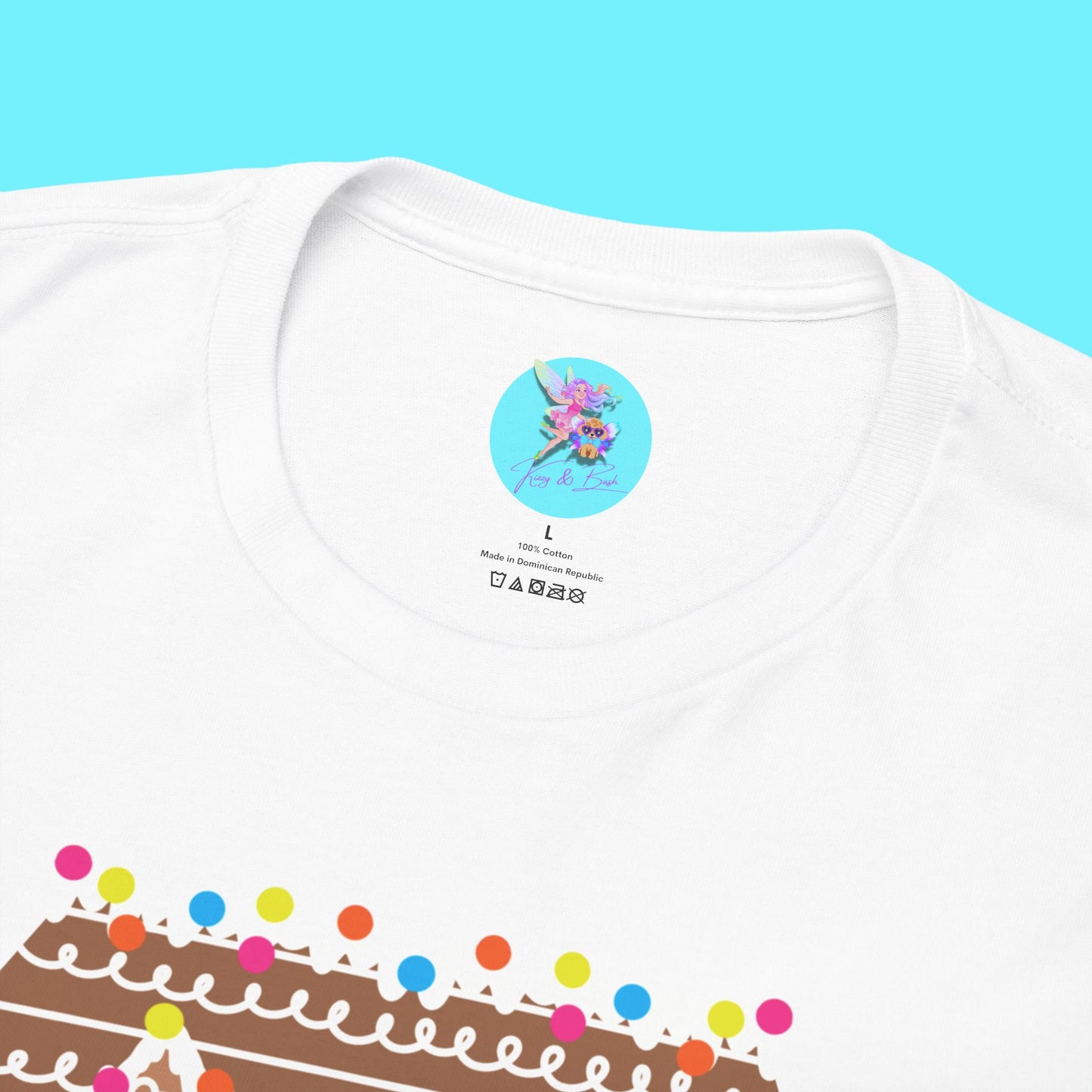 Gingerbread Family T-Shirt for Adults My Real Family Found Family Gift Idea Unique Gingerbread Gift for Gingerbread Lovers White Elephant Gift Exchange Idea Funny Christmas Cookies Tee Unisex Heavy Cotton Tee