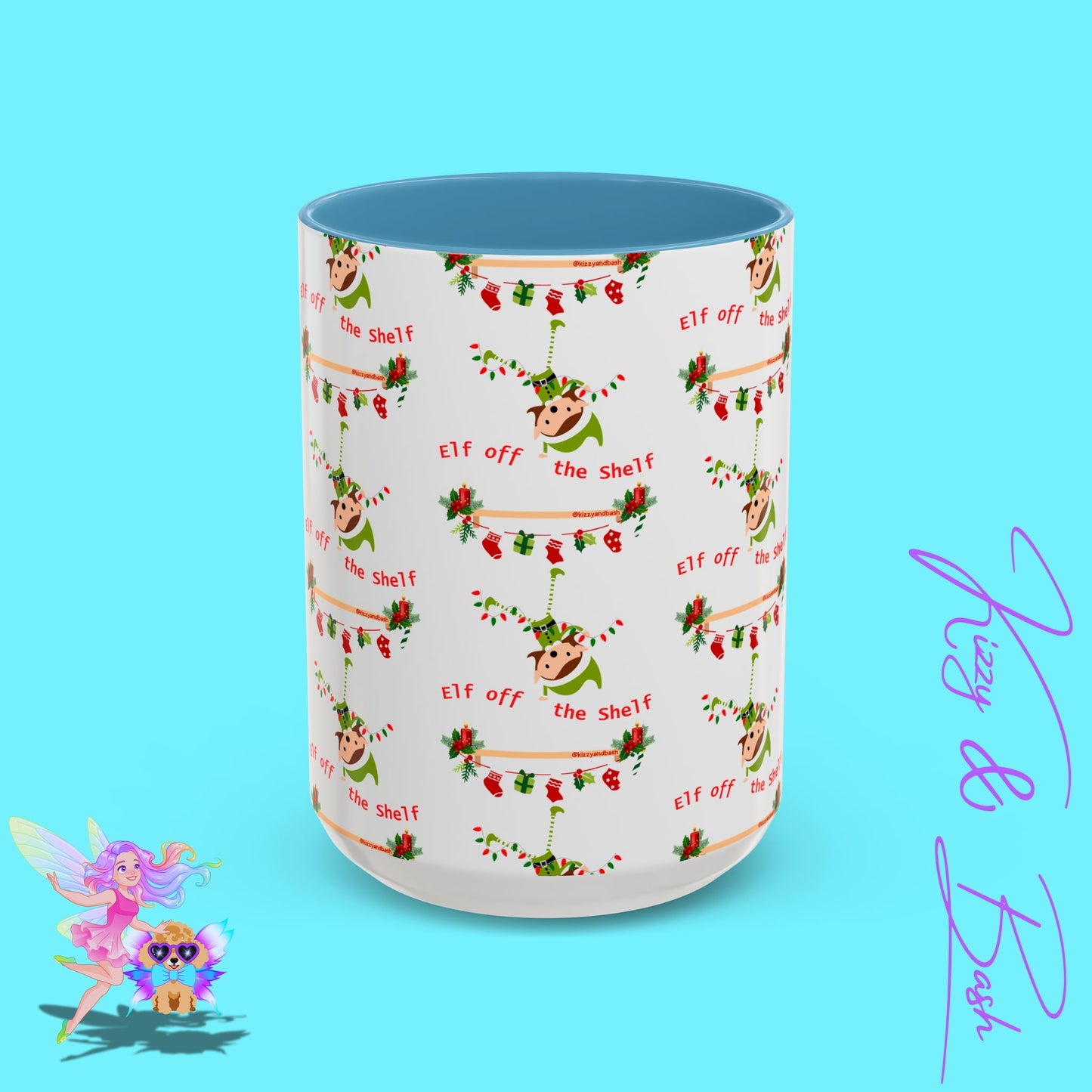 Unique Christmas Mug for Elf Lovers One of a Kind Christmas Coffee Mug Hilarious Christmas Coffee Mug Unique Christmas Gift for Friends and Family Cute Christmas Gift for Teachers Elf off the Shelf Accent Coffee Mug - 11, 15oz