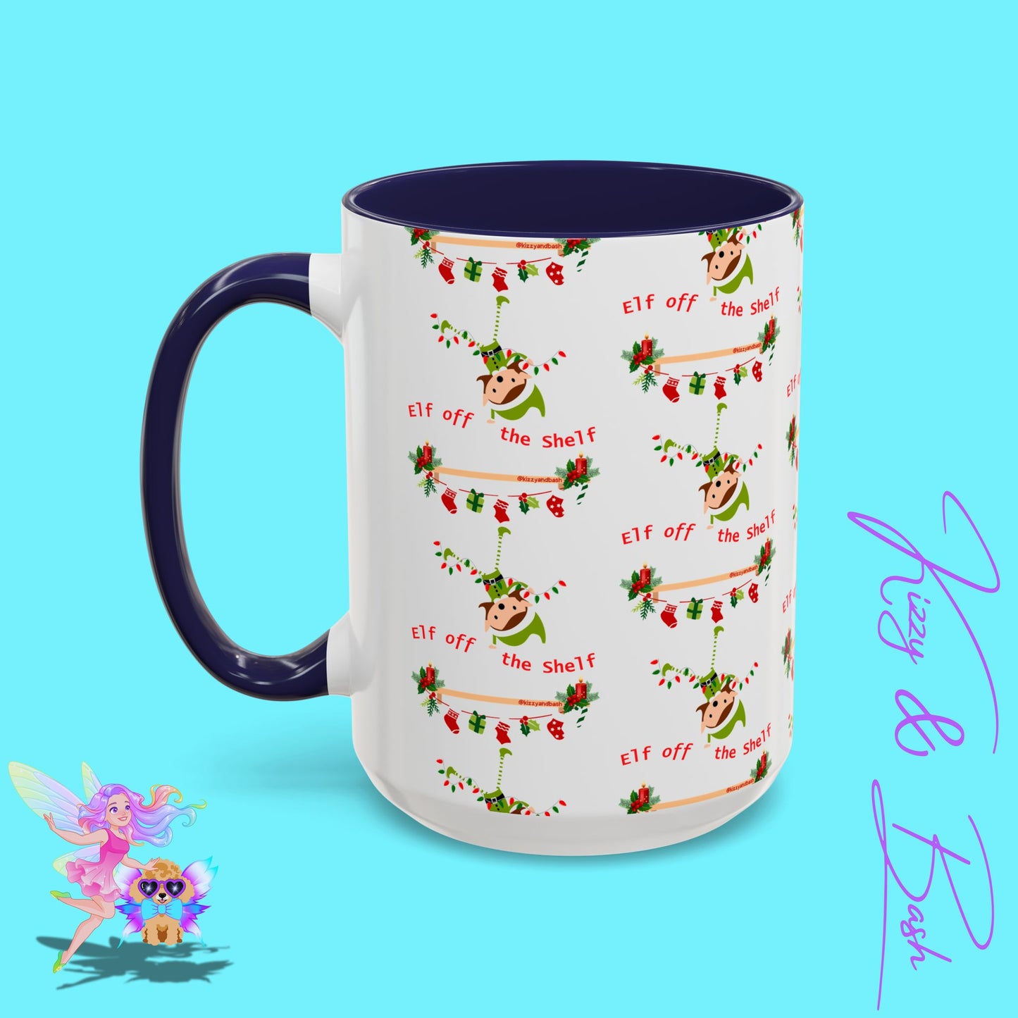 Unique Christmas Mug for Elf Lovers One of a Kind Christmas Coffee Mug Hilarious Christmas Coffee Mug Unique Christmas Gift for Friends and Family Cute Christmas Gift for Teachers Elf off the Shelf Accent Coffee Mug - 11, 15oz