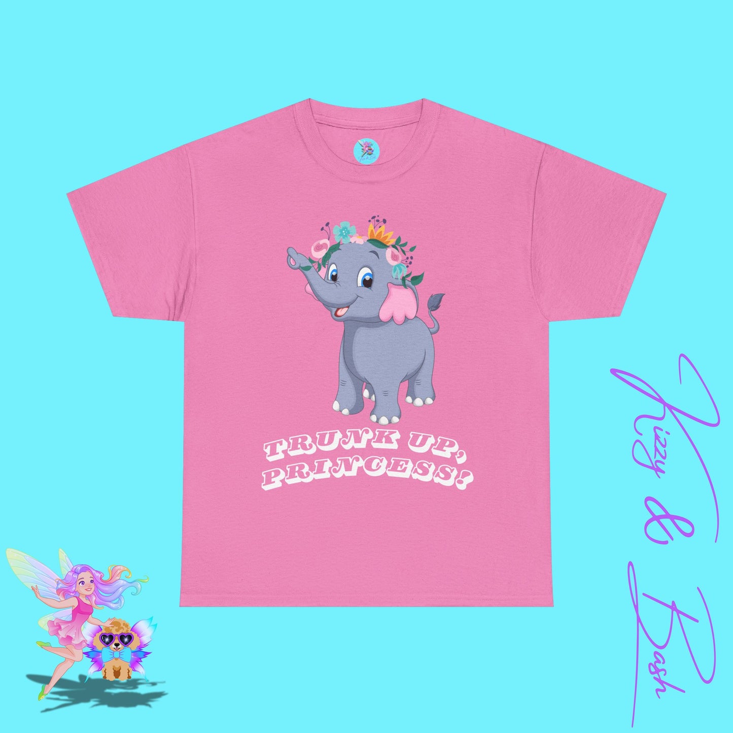 Elephant Princess T-Shirt for Adults Fun Gift for Princess Lovers Unique Elephant T-Shirt Motivational Shirt for Her Gift for Elephant Lovers Empowering Elephant Shirt Unisex Heavy Cotton Tee