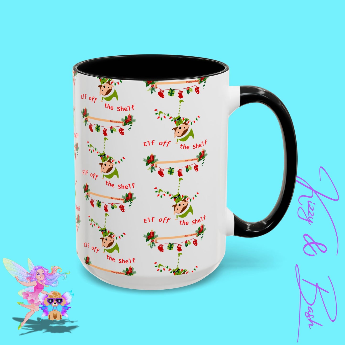 Unique Christmas Mug for Elf Lovers One of a Kind Christmas Coffee Mug Hilarious Christmas Coffee Mug Unique Christmas Gift for Friends and Family Cute Christmas Gift for Teachers Elf off the Shelf Accent Coffee Mug - 11, 15oz