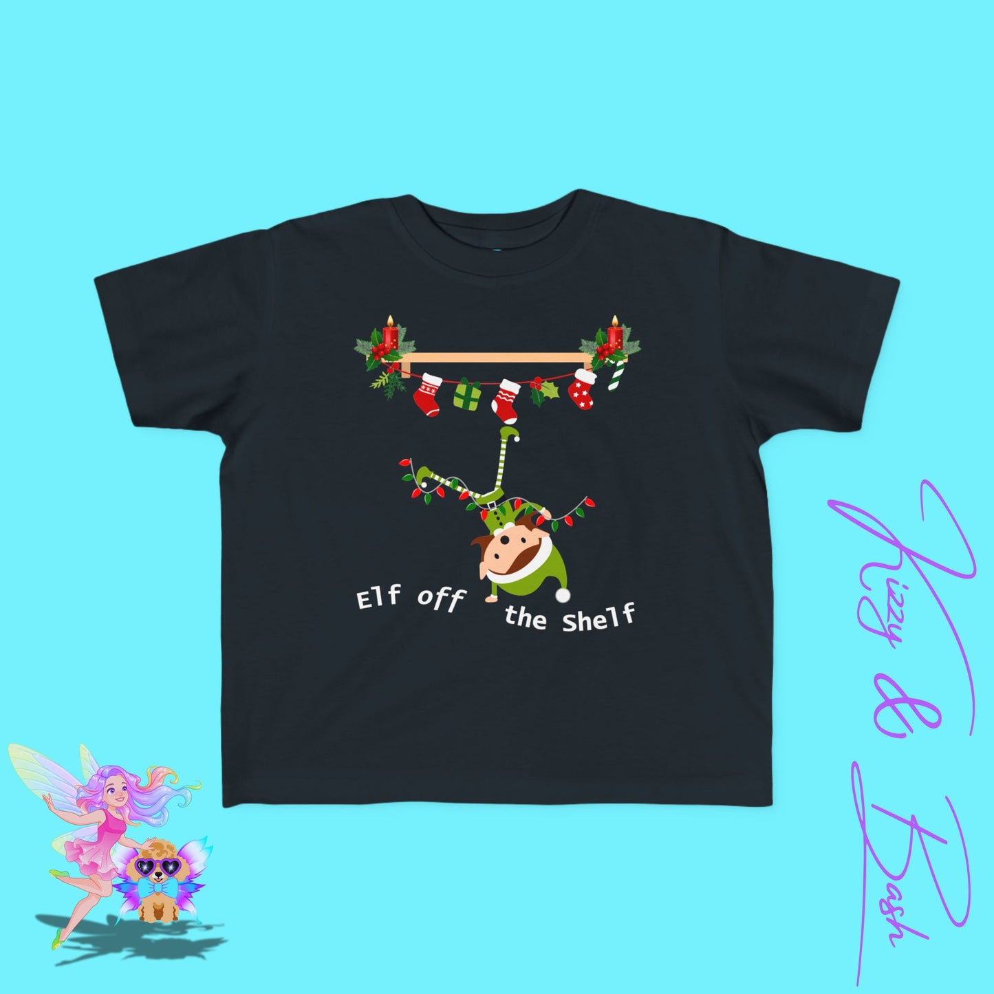 Christmas Elf Off the Shelf Shirt for Toddlers Perfect Elf Lover Gift Funny Holiday Graphic Tee Gift for Christmas Elf Fans Hilarious Holiday T-Shirt Funny Christmas Gift for Toddler's Fine Jersey Tee