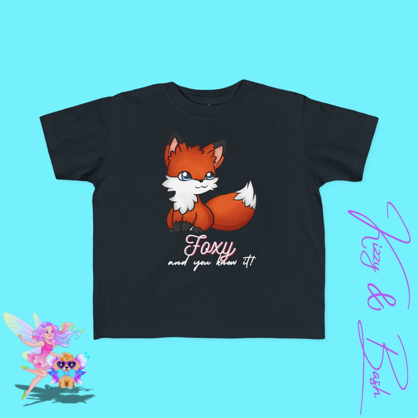 Foxy and You Know It T-Shirt for Toddlers Funny Animal Pun T-Shirt Cute and Confident Animal Shirt Empowering Forestcore Gift Idea Red Fox Woodland Shirt for Toddler's Fine Jersey Tee