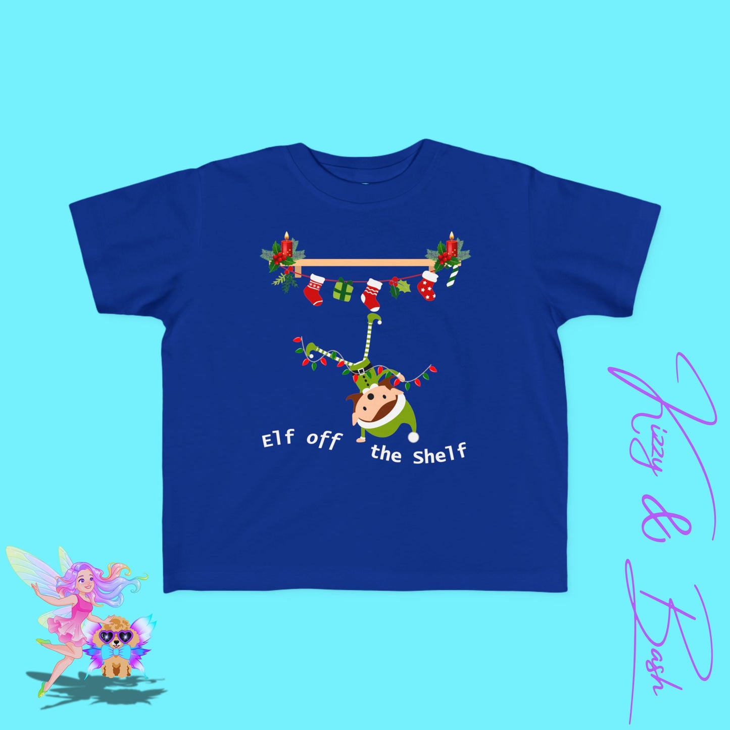 Christmas Elf Off the Shelf Shirt for Toddlers Perfect Elf Lover Gift Funny Holiday Graphic Tee Gift for Christmas Elf Fans Hilarious Holiday T-Shirt Funny Christmas Gift for Toddler's Fine Jersey Tee