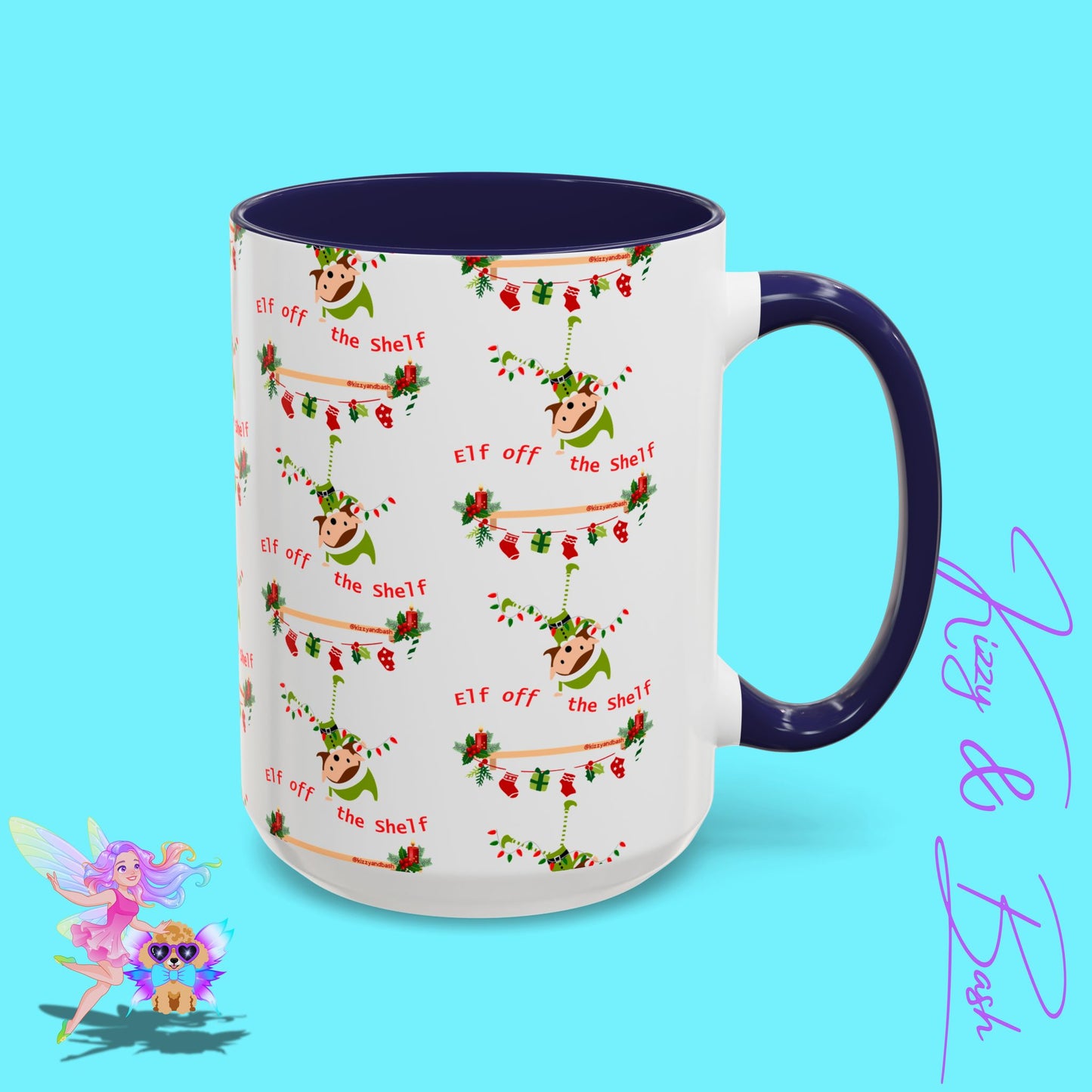 Unique Christmas Mug for Elf Lovers One of a Kind Christmas Coffee Mug Hilarious Christmas Coffee Mug Unique Christmas Gift for Friends and Family Cute Christmas Gift for Teachers Elf off the Shelf Accent Coffee Mug - 11, 15oz