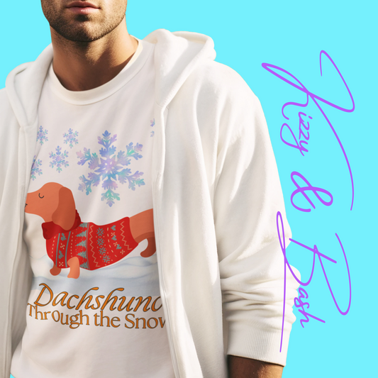 Funny Christmas Dachshund Shirt Cute Christmas Dog Shirt Christmas Wiener Dog T-Shirt Best Christmas Shirt for Dog Lovers Adult Unisex Jersey Short Sleeve Tee