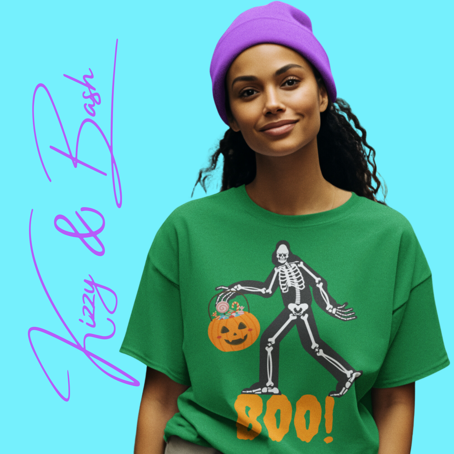 Halloween Bigfoot Trick-or-Treat Shirt for Adults Funny Cryptid T-Shirt Halloween Sasquatch Gift Idea Cryptidcore Tee for Him or Her Paranormal Enthusiast T-Shirt Bigfoot Skeleton Shirt Unique Cryptid Shirt Unisex Heavy Cotton Tee