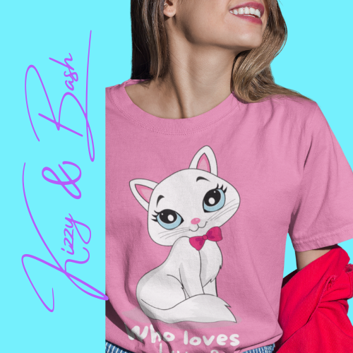 Who Loves Kitty T-Shirt for Her Fun and Flirty Feline Tee Cute Gift for Cat Lovers Unique Cat Mom Gift Funny Animal Shirt Perfect Crazy Cat Lady Shirt Unisex Heavy Cotton Tee