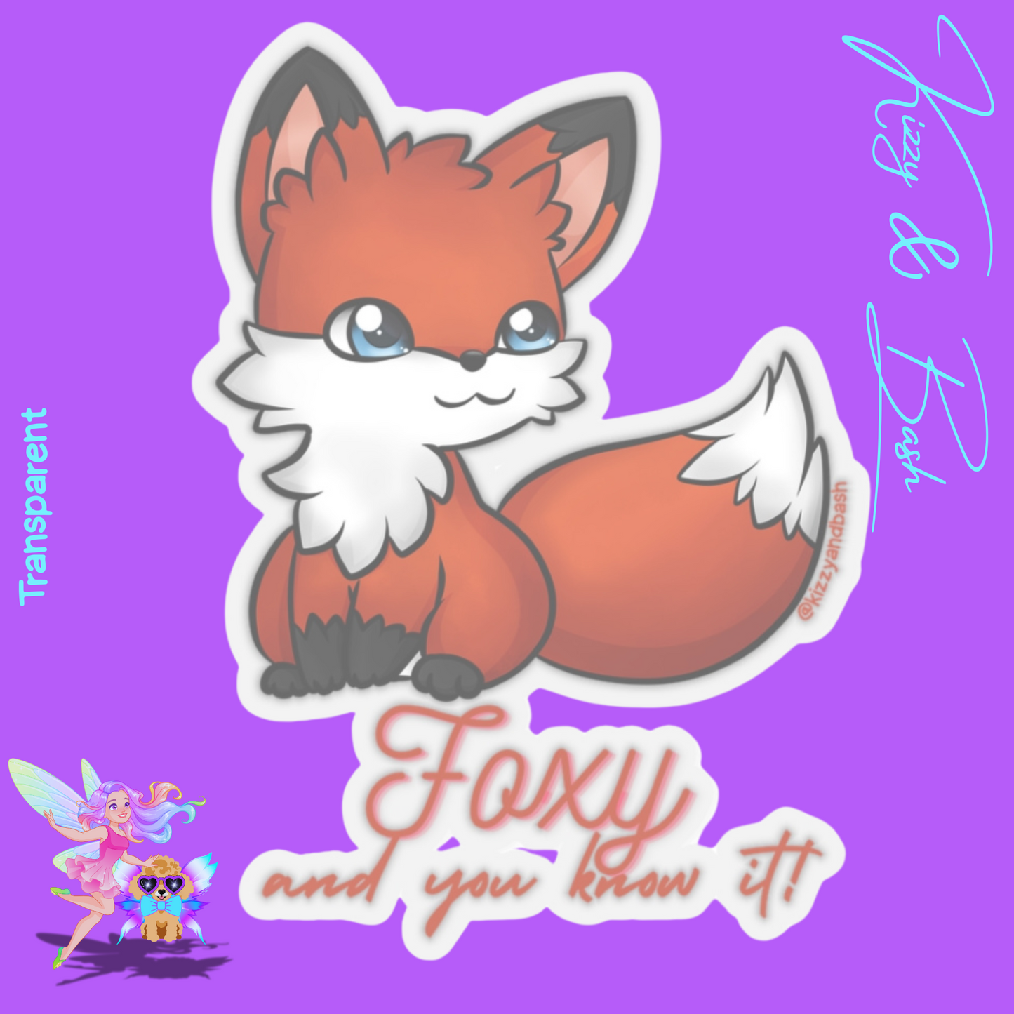 Flirty Red Fox Sticker Cute Animal Stickers for Her Funny Animal Stickers Forest Animal Stickers Cute Self-Affirming Stickers Foxy and You Know It Kiss-Cut Stickers