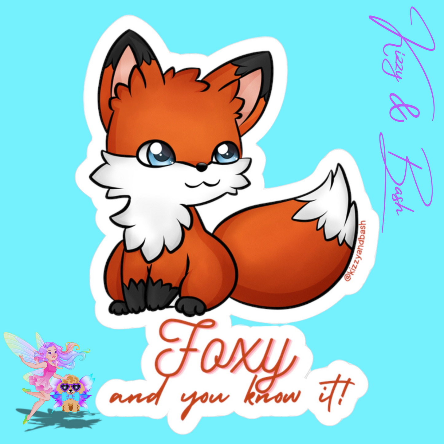 Waterproof Red Fox Decal Sticker Unique Animal Decal Funny Animal Gift for Her Perfect Gift for Fox Lovers Funny Sticker for Animal Lovers Foxy and You Know It Kiss-Cut Vinyl Decals