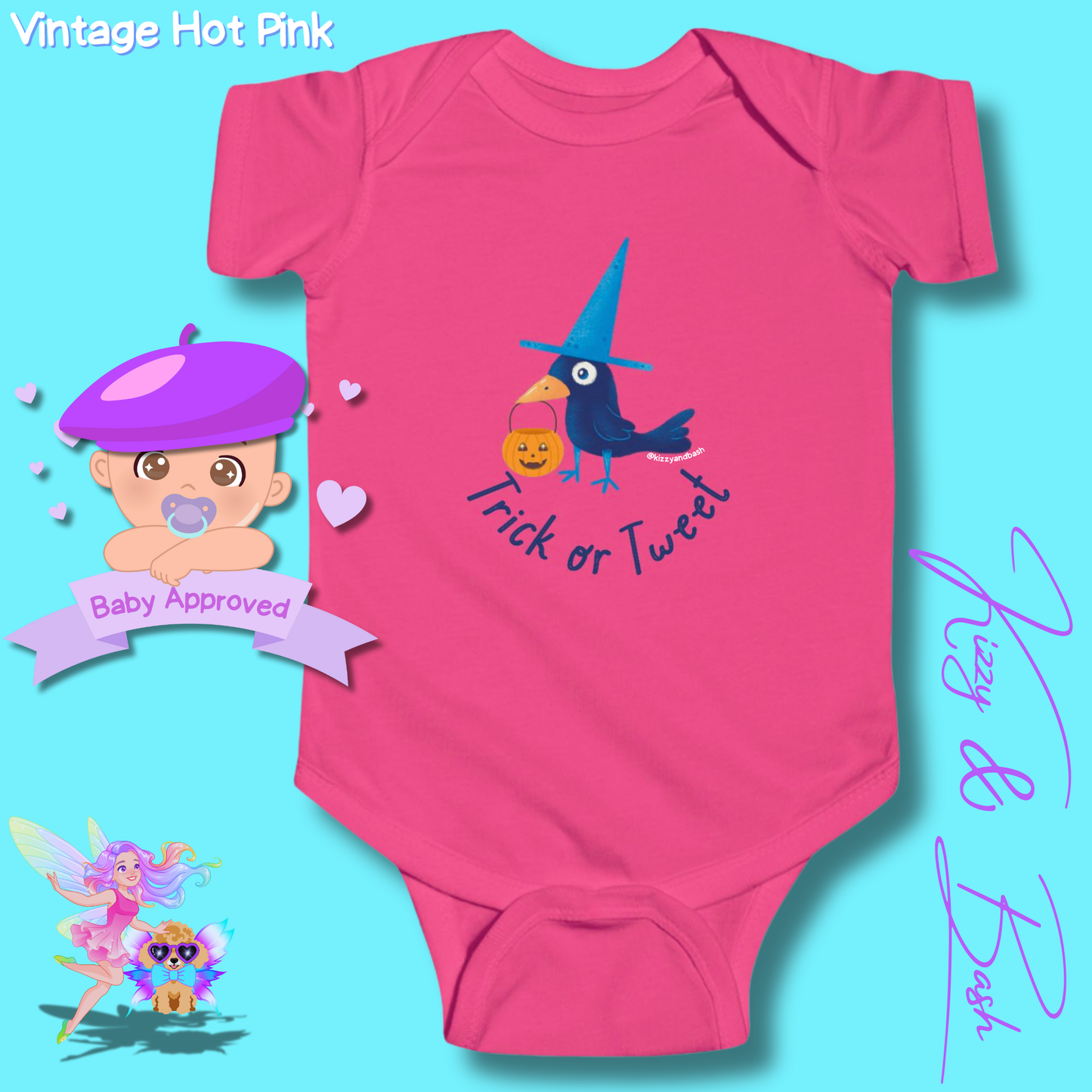 Cute Raven Onesie Black Bird Funny Halloween Outfit for Baby Halloween Onesie Bird Lovers Unique Baby Shower Gift for Halloween Baby Perfect Gift for Bird Baby Nursery Trick-or-Treat Outfit for Newborn Trick or Tweet Infant Fine Jersey Bodysuit