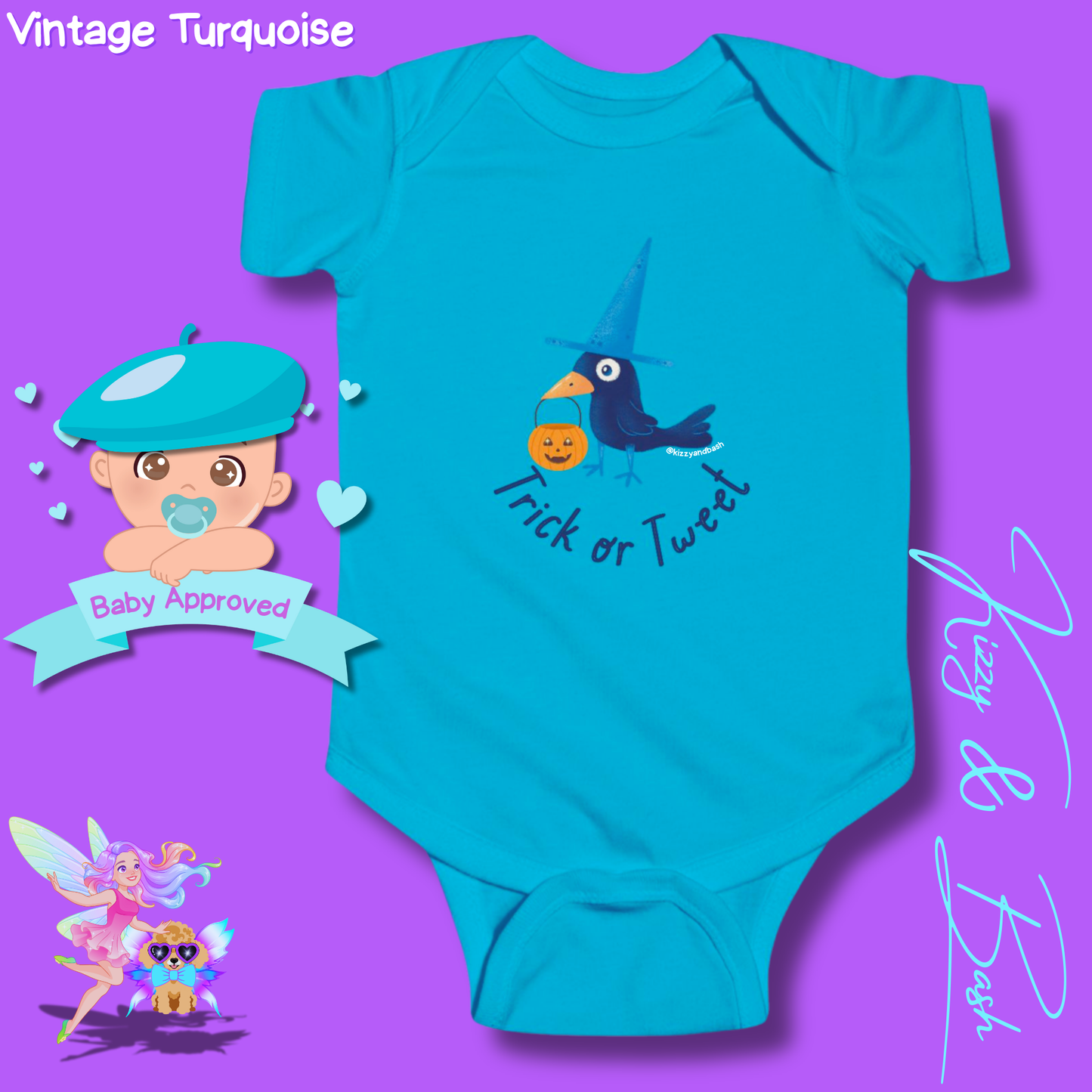 Cute Raven Onesie Black Bird Funny Halloween Outfit for Baby Halloween Onesie Bird Lovers Unique Baby Shower Gift for Halloween Baby Perfect Gift for Bird Baby Nursery Trick-or-Treat Outfit for Newborn Trick or Tweet Infant Fine Jersey Bodysuit