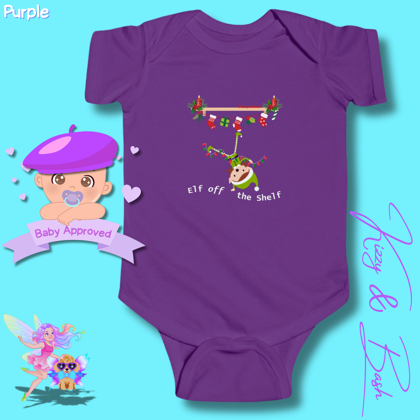 Adorable Christmas Onesie for Baby Unique Christmas Outfit for Newborn Funny Christmas Elf Baby Clothes Funny Christmas Baby Shower Gift Idea Perfect Gift for Christmas Baby Boy or Baby Girl Elf off the Shelf Infant Fine Jersey Bodysuit