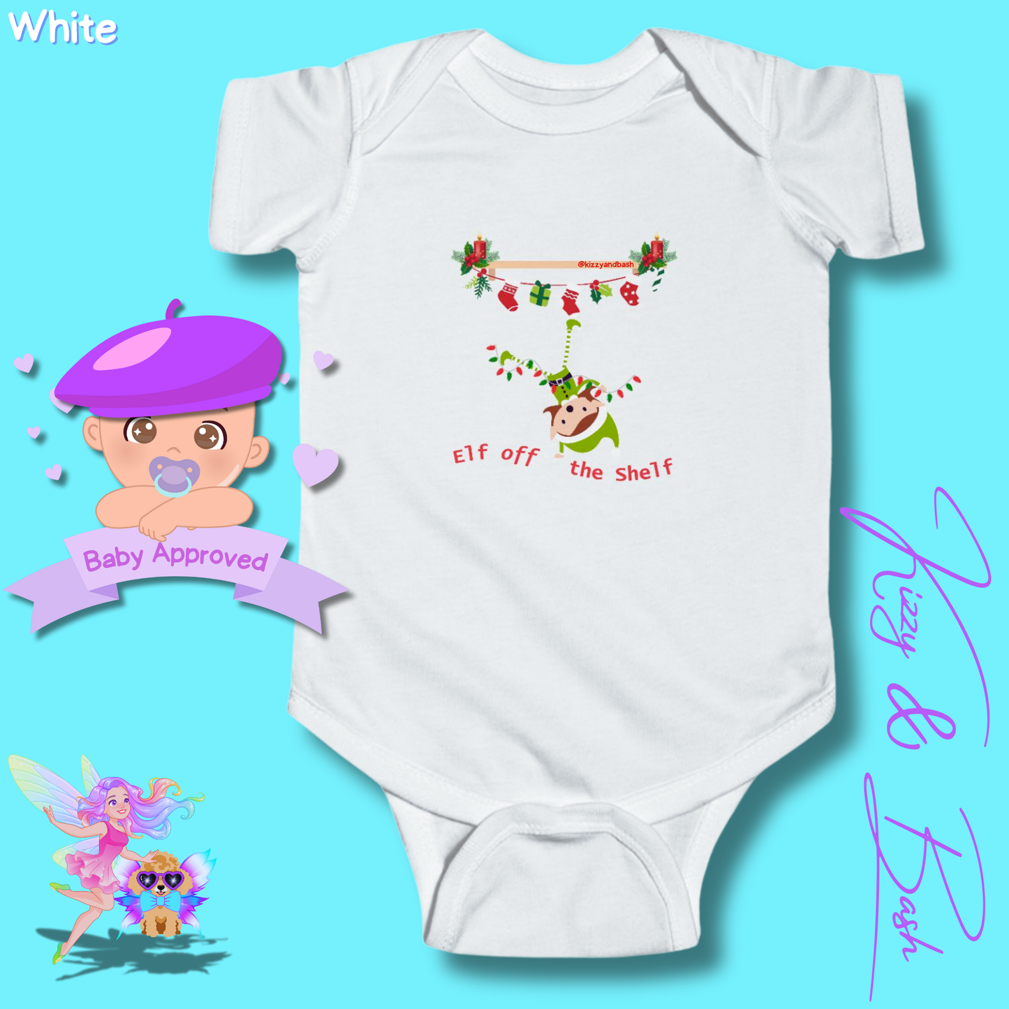 Adorable Christmas Onesie for Baby Unique Christmas Outfit for Newborn Funny Christmas Elf Baby Clothes Funny Christmas Baby Shower Gift Idea Perfect Gift for Christmas Baby Boy or Baby Girl Elf off the Shelf Infant Fine Jersey Bodysuit