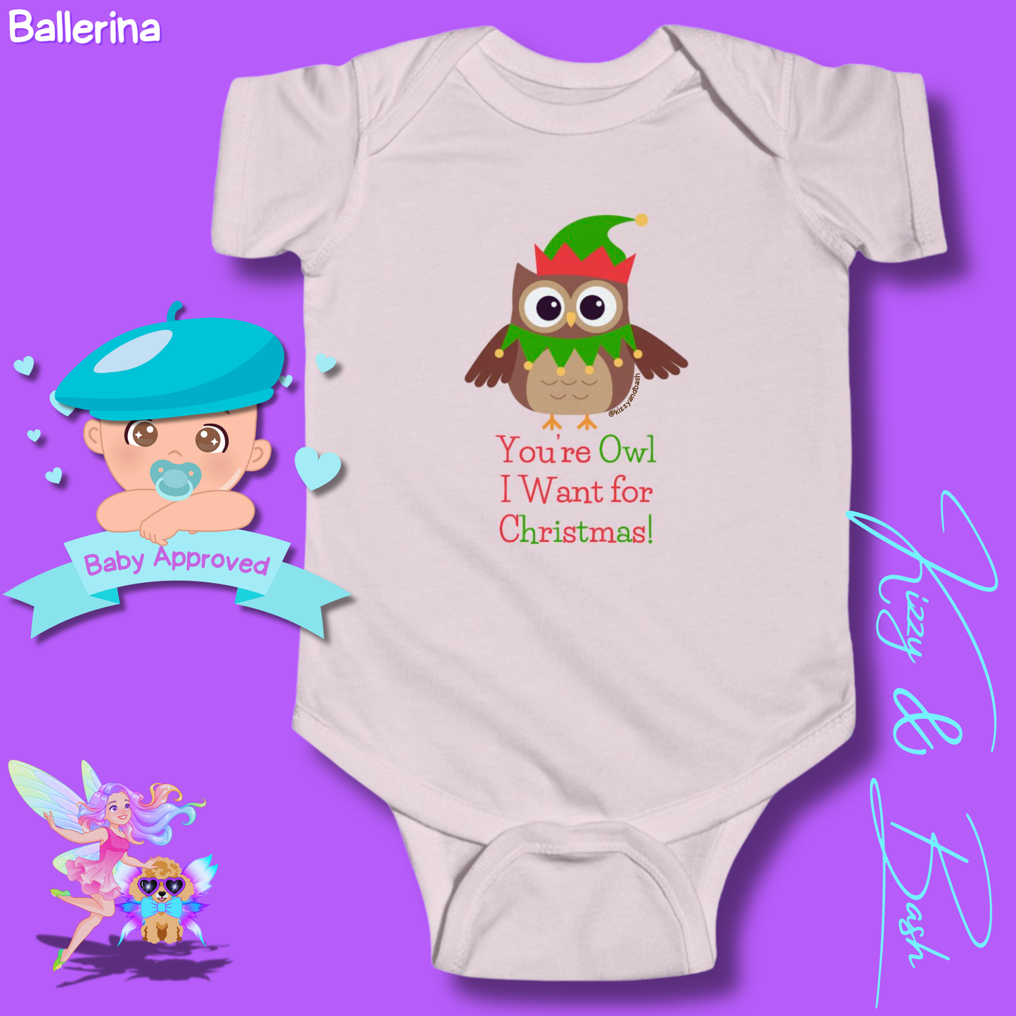 Cute Christmas Owl Onesie Perfect Gift for Christmas Baby Unique Christmas Outfit for Newborn Owl Baby Shower Gift Owl Baby Nursery Decor You're Owl I Want for Christmas You're All I Want for Christmas Infant Fine Jersey Bodysuit