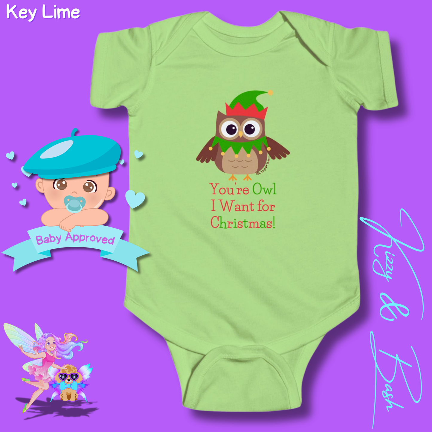 Cute Christmas Owl Onesie Perfect Gift for Christmas Baby Unique Christmas Outfit for Newborn Owl Baby Shower Gift Owl Baby Nursery Decor You're Owl I Want for Christmas You're All I Want for Christmas Infant Fine Jersey Bodysuit