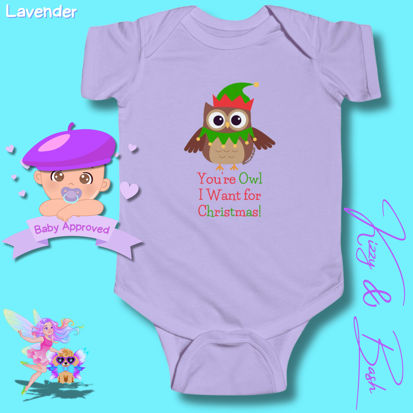 Cute Christmas Owl Onesie Perfect Gift for Christmas Baby Unique Christmas Outfit for Newborn Owl Baby Shower Gift Owl Baby Nursery Decor You're Owl I Want for Christmas You're All I Want for Christmas Infant Fine Jersey Bodysuit