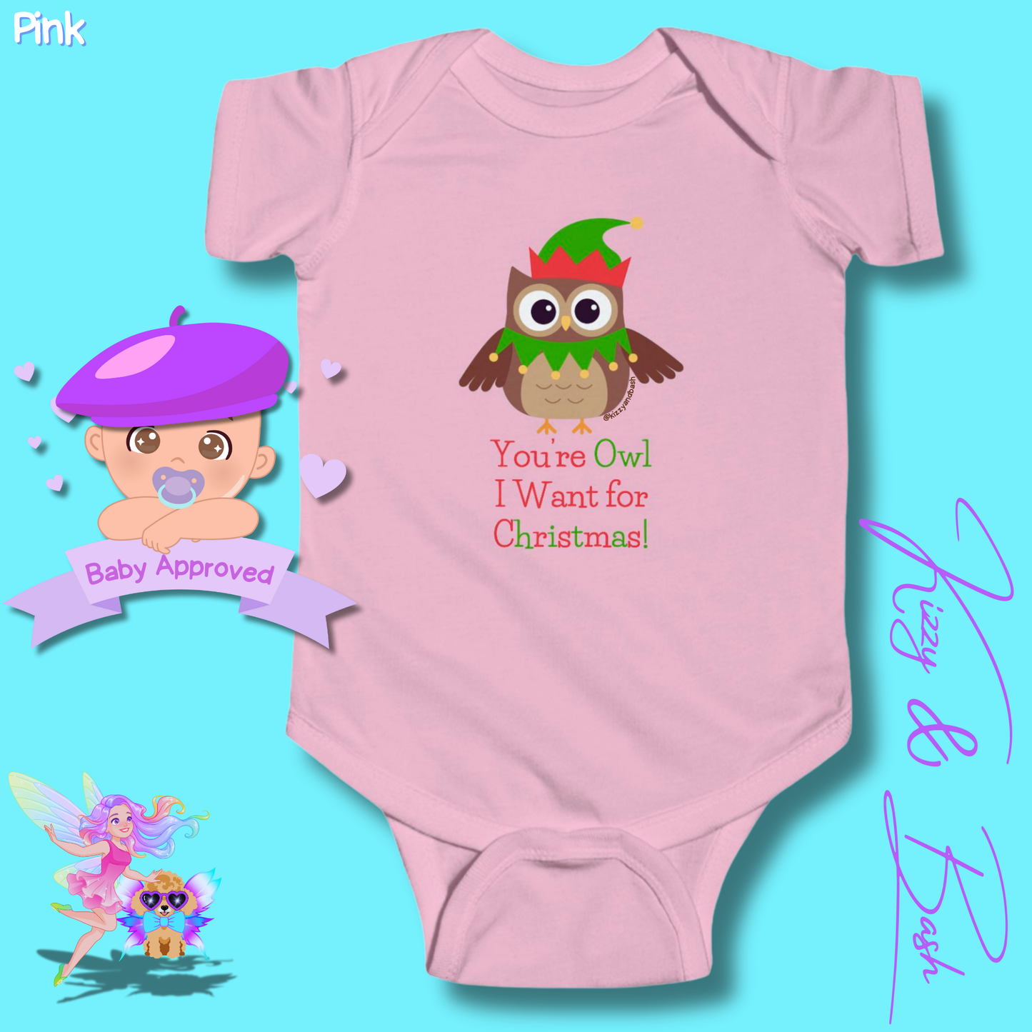 Cute Christmas Owl Onesie Perfect Gift for Christmas Baby Unique Christmas Outfit for Newborn Owl Baby Shower Gift Owl Baby Nursery Decor You're Owl I Want for Christmas You're All I Want for Christmas Infant Fine Jersey Bodysuit