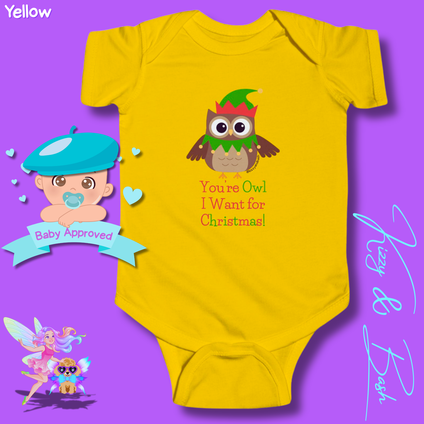 Cute Christmas Owl Onesie Perfect Gift for Christmas Baby Unique Christmas Outfit for Newborn Owl Baby Shower Gift Owl Baby Nursery Decor You're Owl I Want for Christmas You're All I Want for Christmas Infant Fine Jersey Bodysuit