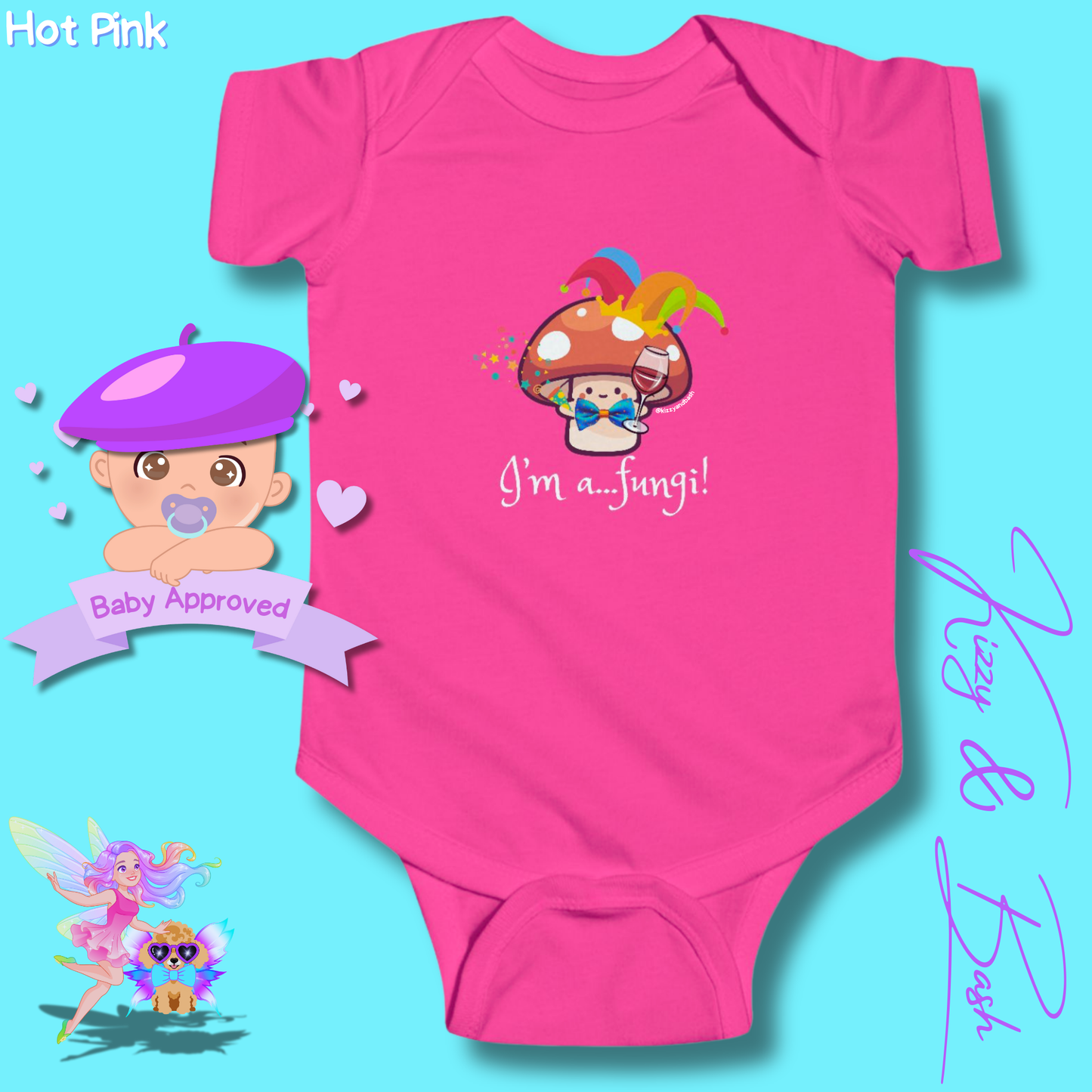 Cute Mushroom Onesie for Infant Funny Mushroom Outfit for Newborn Nature Baby Nursery Forestcore for Baby Nature Lover Baby Clothes I'm a Fungi Infant Fine Jersey Bodysuit