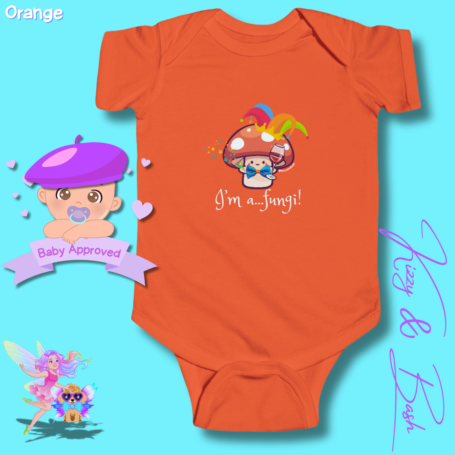Cute Mushroom Onesie for Infant Funny Mushroom Outfit for Newborn Nature Baby Nursery Forestcore for Baby Nature Lover Baby Clothes I'm a Fungi Infant Fine Jersey Bodysuit