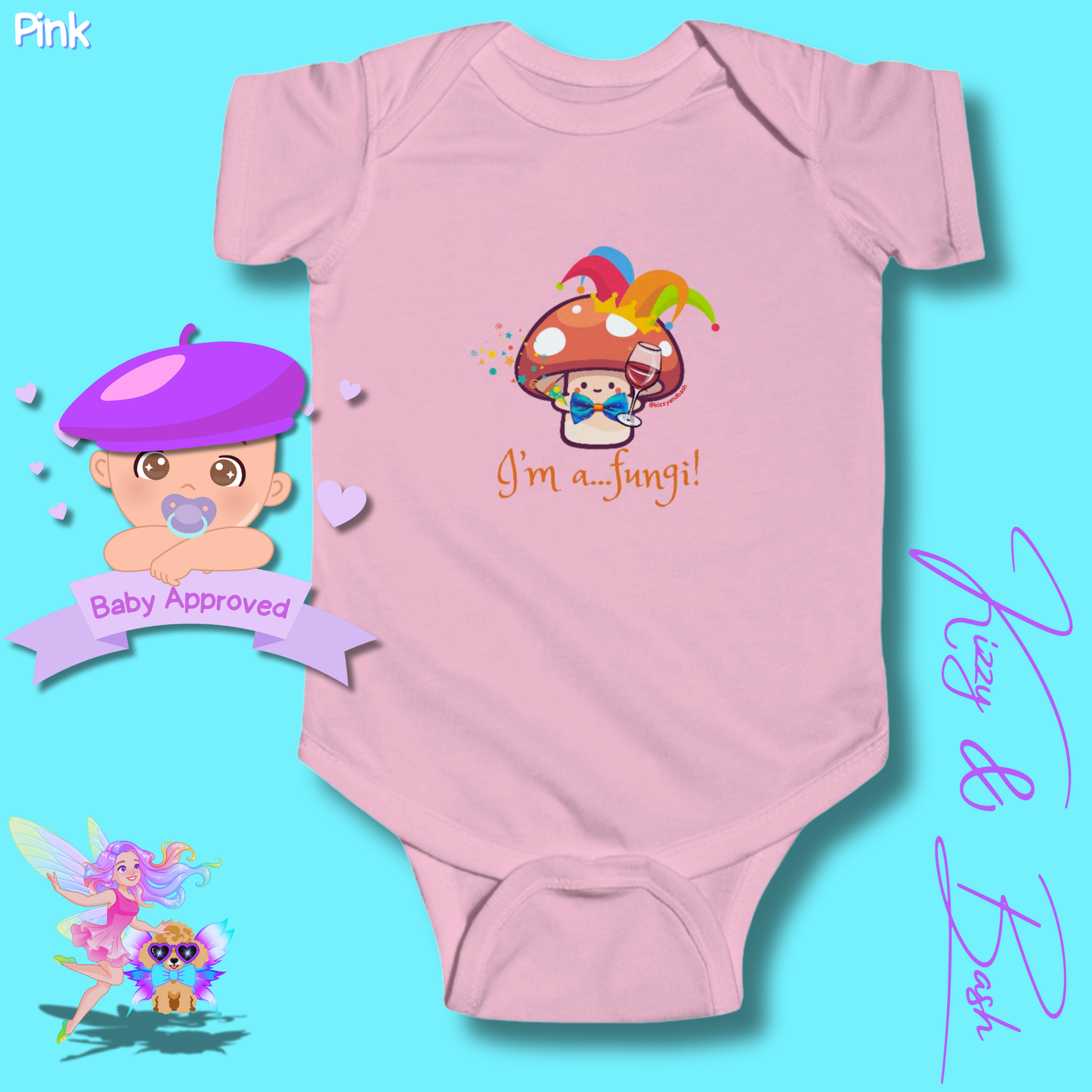 Cute Mushroom Onesie for Infant Funny Mushroom Outfit for Newborn Nature Baby Nursery Forestcore for Baby Nature Lover Baby Clothes I'm a Fungi Infant Fine Jersey Bodysuit
