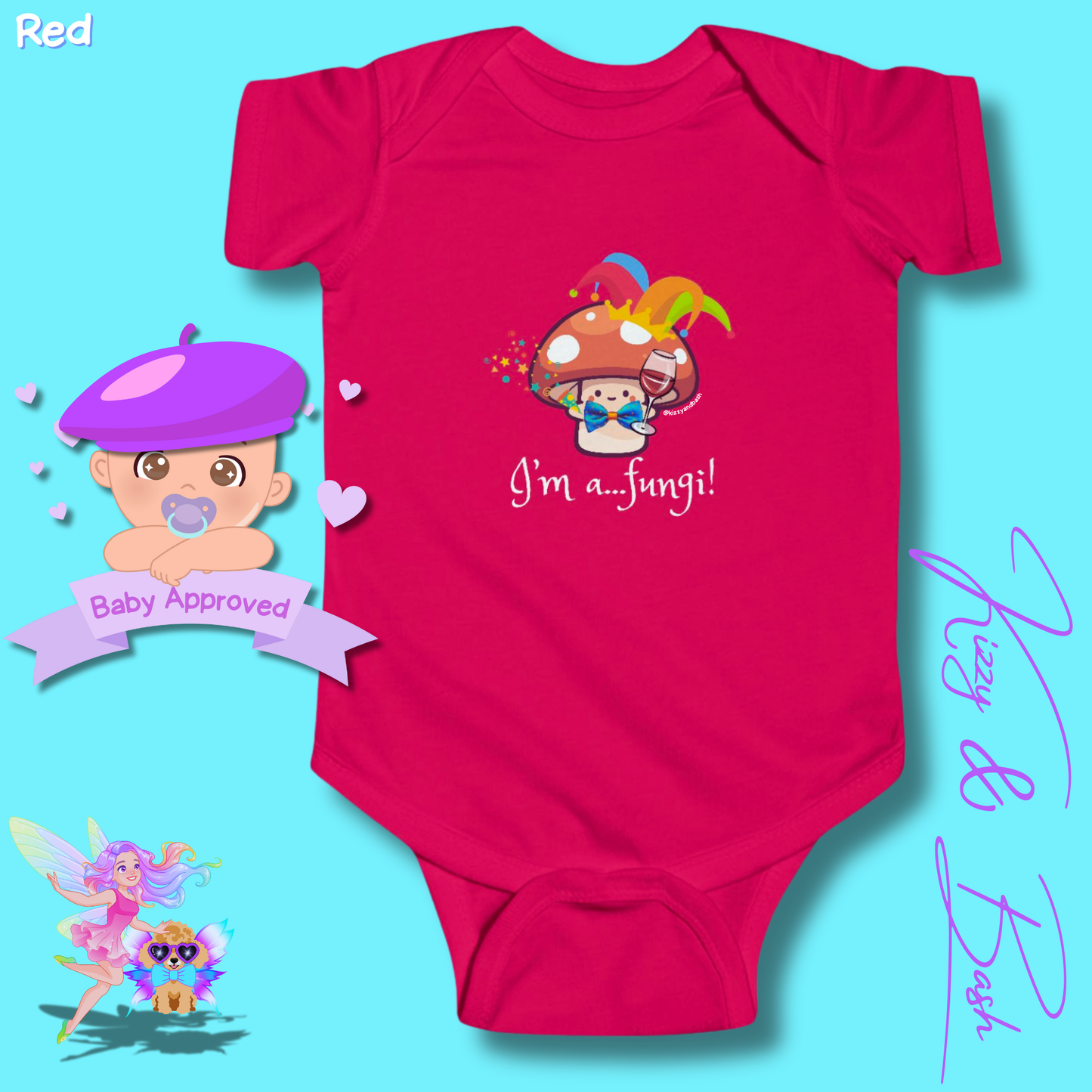 Cute Mushroom Onesie for Infant Funny Mushroom Outfit for Newborn Nature Baby Nursery Forestcore for Baby Nature Lover Baby Clothes I'm a Fungi Infant Fine Jersey Bodysuit