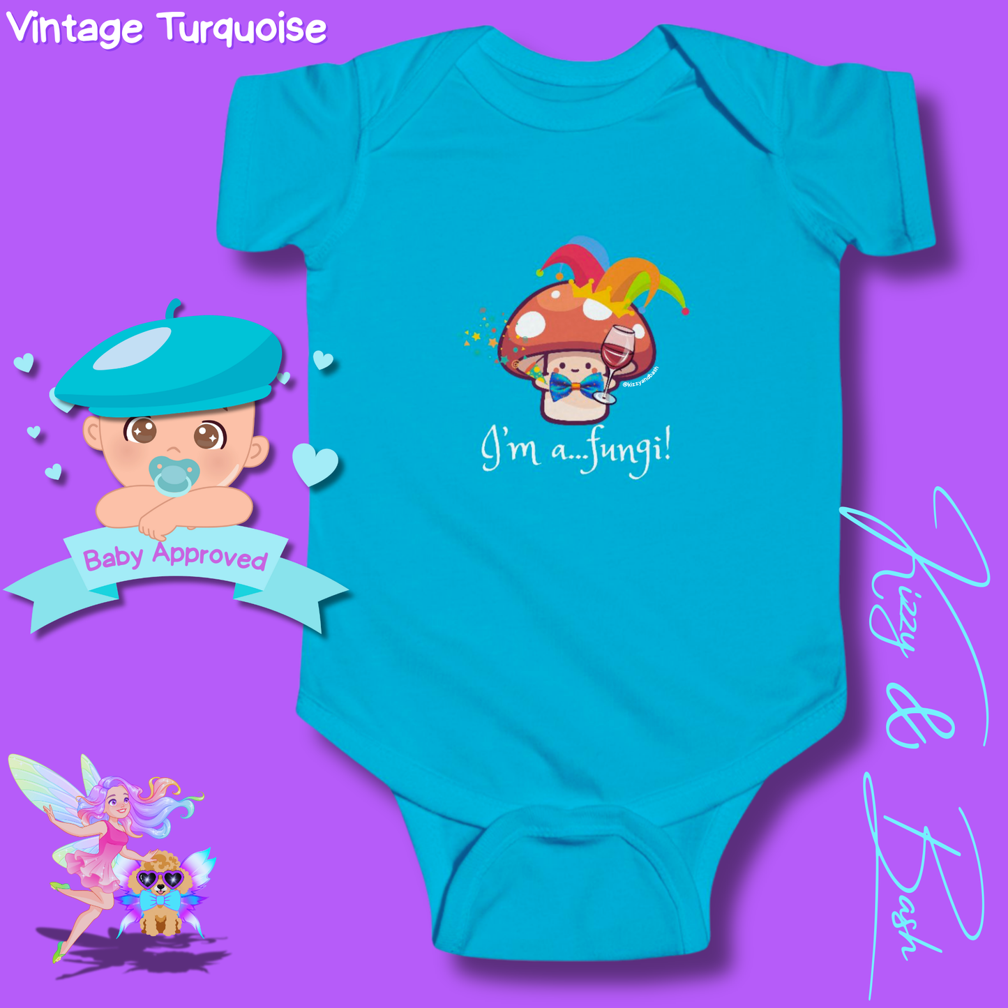 Cute Mushroom Onesie for Infant Funny Mushroom Outfit for Newborn Nature Baby Nursery Forestcore for Baby Nature Lover Baby Clothes I'm a Fungi Infant Fine Jersey Bodysuit