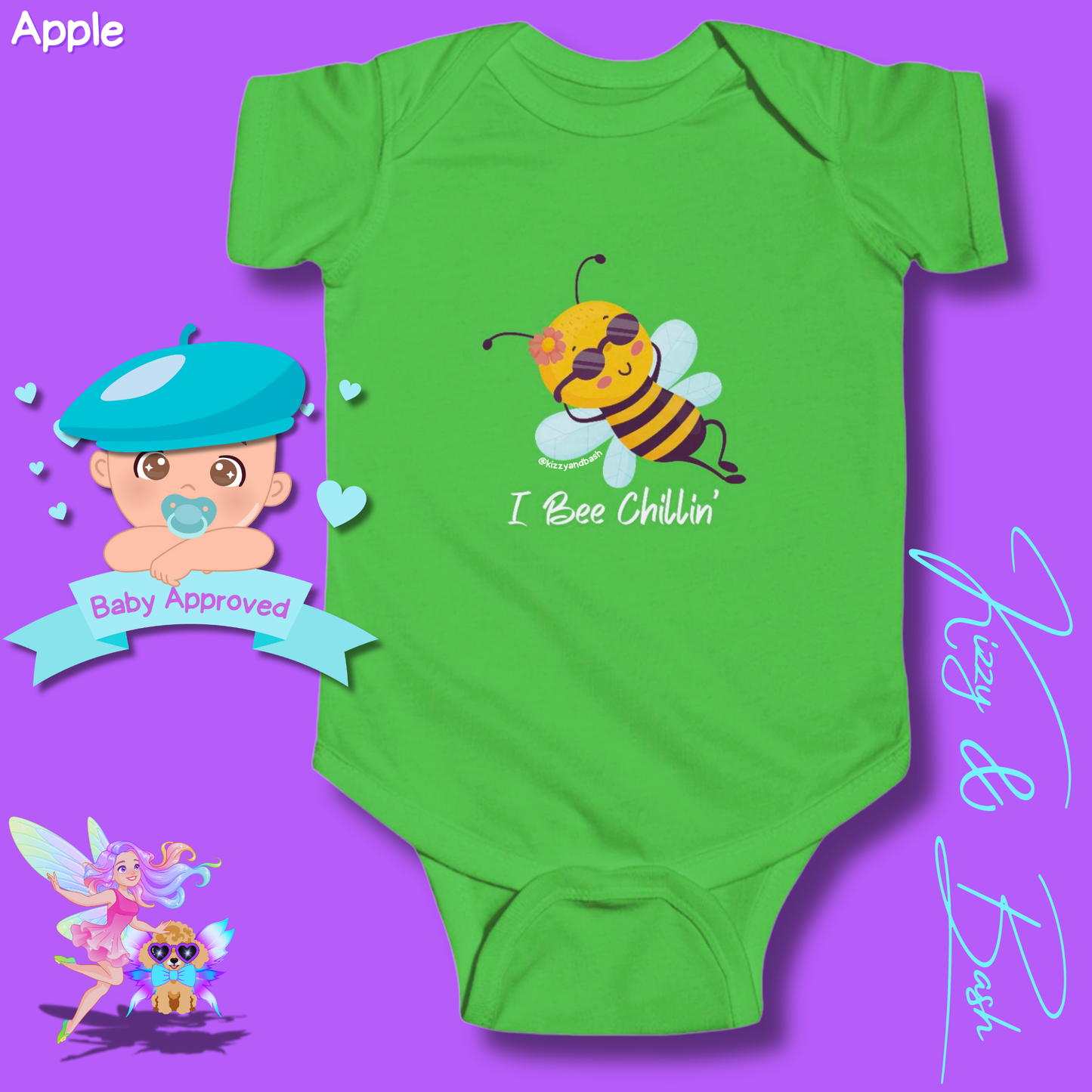 Honey Bee - I Bee Chillin' - Spring - Pollinators - Infant Fine Jersey Bodysuit
