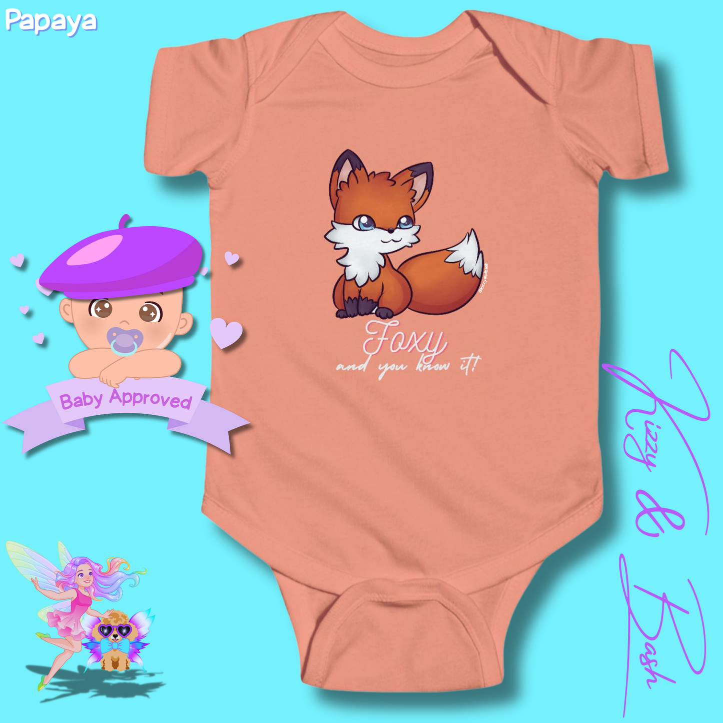 Cute Red Fox Baby Onesie Perfect Gift for Baby Girl Fun Gift for Baby Shower Fox Nursery Decor Funny Gift for New Mom Woodland Animal Gift for Baby Forest Animal Gift for Newborn Foxy and You Know It Infant Fine Jersey Bodysuit