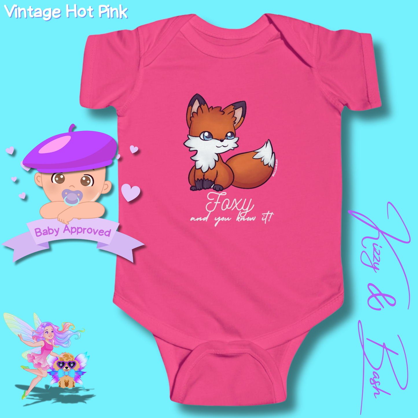Cute Red Fox Baby Onesie Perfect Gift for Baby Girl Fun Gift for Baby Shower Fox Nursery Decor Funny Gift for New Mom Woodland Animal Gift for Baby Forest Animal Gift for Newborn Foxy and You Know It Infant Fine Jersey Bodysuit