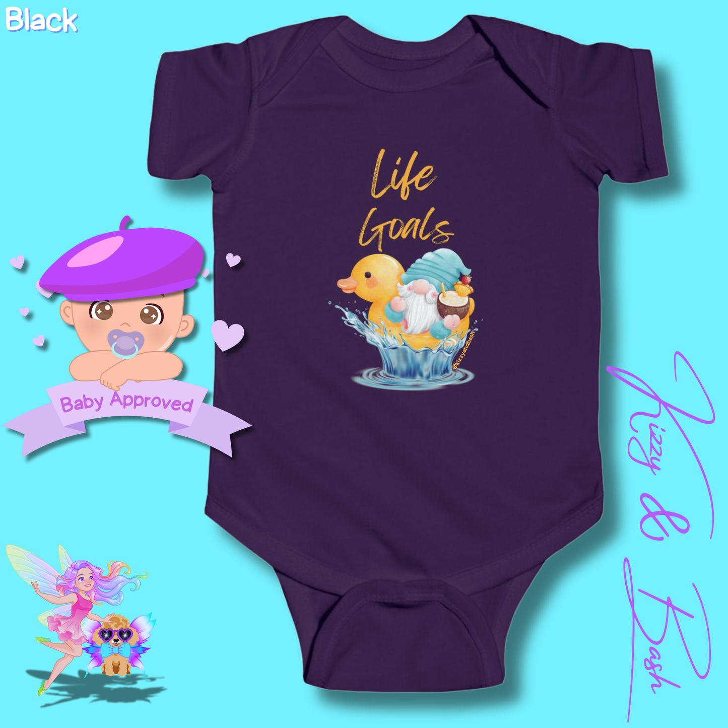 Funny Gnome Baby Onesie Gnome Nursery Decor Unique Baby Shower Gift Idea Rubber Ducky Onesie Perfect Gift for New Mom Cute Gnome Gift for Baby Cute Rubber Ducky Gift for Baby Rubber Ducky Life Goals Infant Fine Jersey Bodysuit