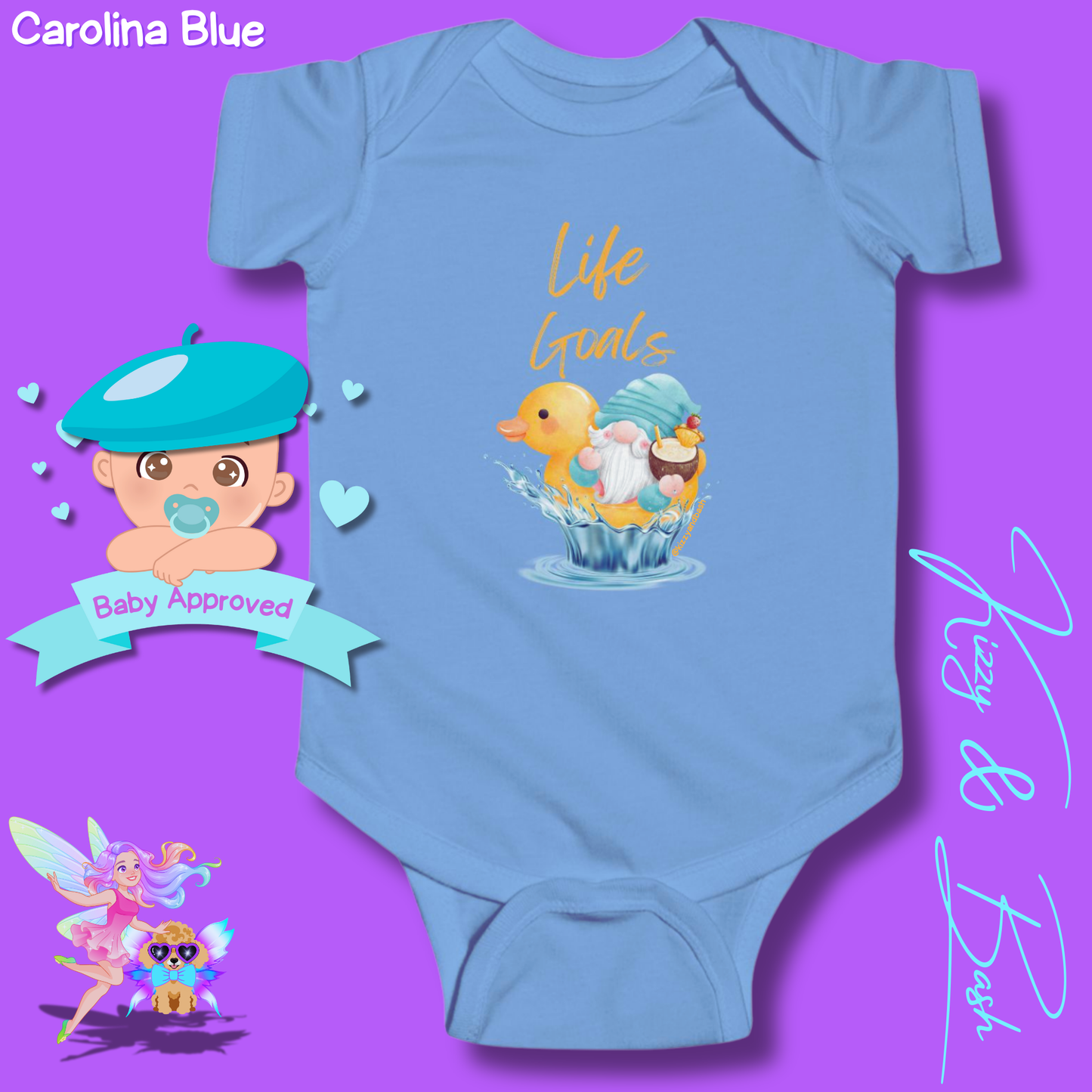 Funny Gnome Baby Onesie Gnome Nursery Decor Unique Baby Shower Gift Idea Rubber Ducky Onesie Perfect Gift for New Mom Cute Gnome Gift for Baby Cute Rubber Ducky Gift for Baby Rubber Ducky Life Goals Infant Fine Jersey Bodysuit