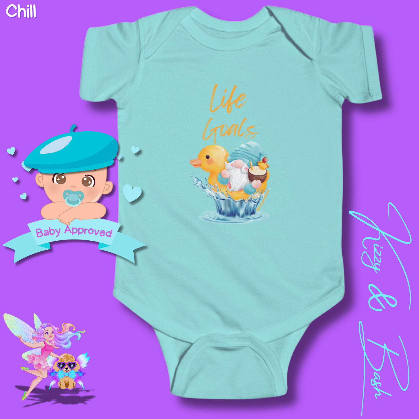 Funny Gnome Baby Onesie Gnome Nursery Decor Unique Baby Shower Gift Idea Rubber Ducky Onesie Perfect Gift for New Mom Cute Gnome Gift for Baby Cute Rubber Ducky Gift for Baby Rubber Ducky Life Goals Infant Fine Jersey Bodysuit