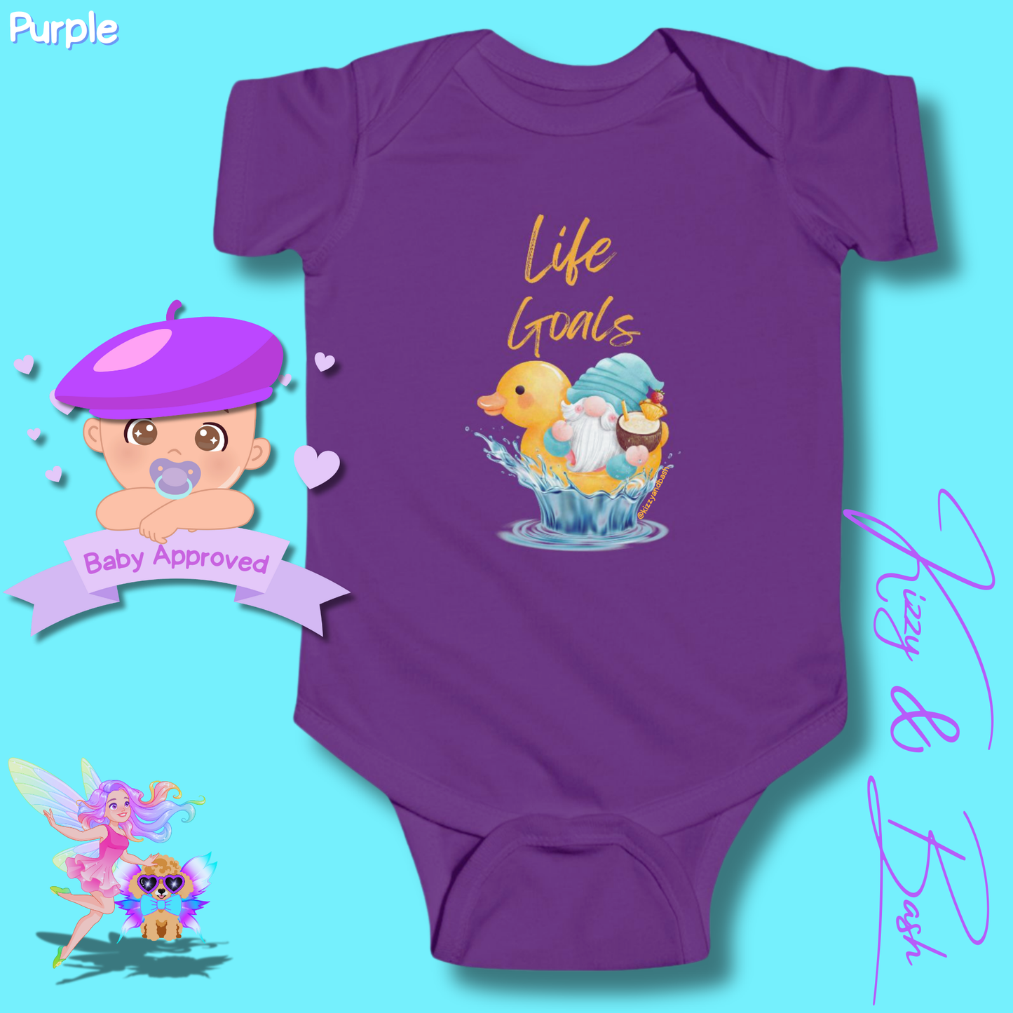 Funny Gnome Baby Onesie Gnome Nursery Decor Unique Baby Shower Gift Idea Rubber Ducky Onesie Perfect Gift for New Mom Cute Gnome Gift for Baby Cute Rubber Ducky Gift for Baby Rubber Ducky Life Goals Infant Fine Jersey Bodysuit