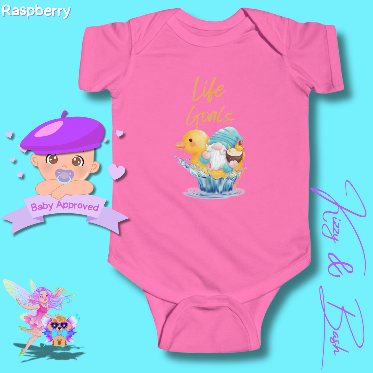 Funny Gnome Baby Onesie Gnome Nursery Decor Unique Baby Shower Gift Idea Rubber Ducky Onesie Perfect Gift for New Mom Cute Gnome Gift for Baby Cute Rubber Ducky Gift for Baby Rubber Ducky Life Goals Infant Fine Jersey Bodysuit