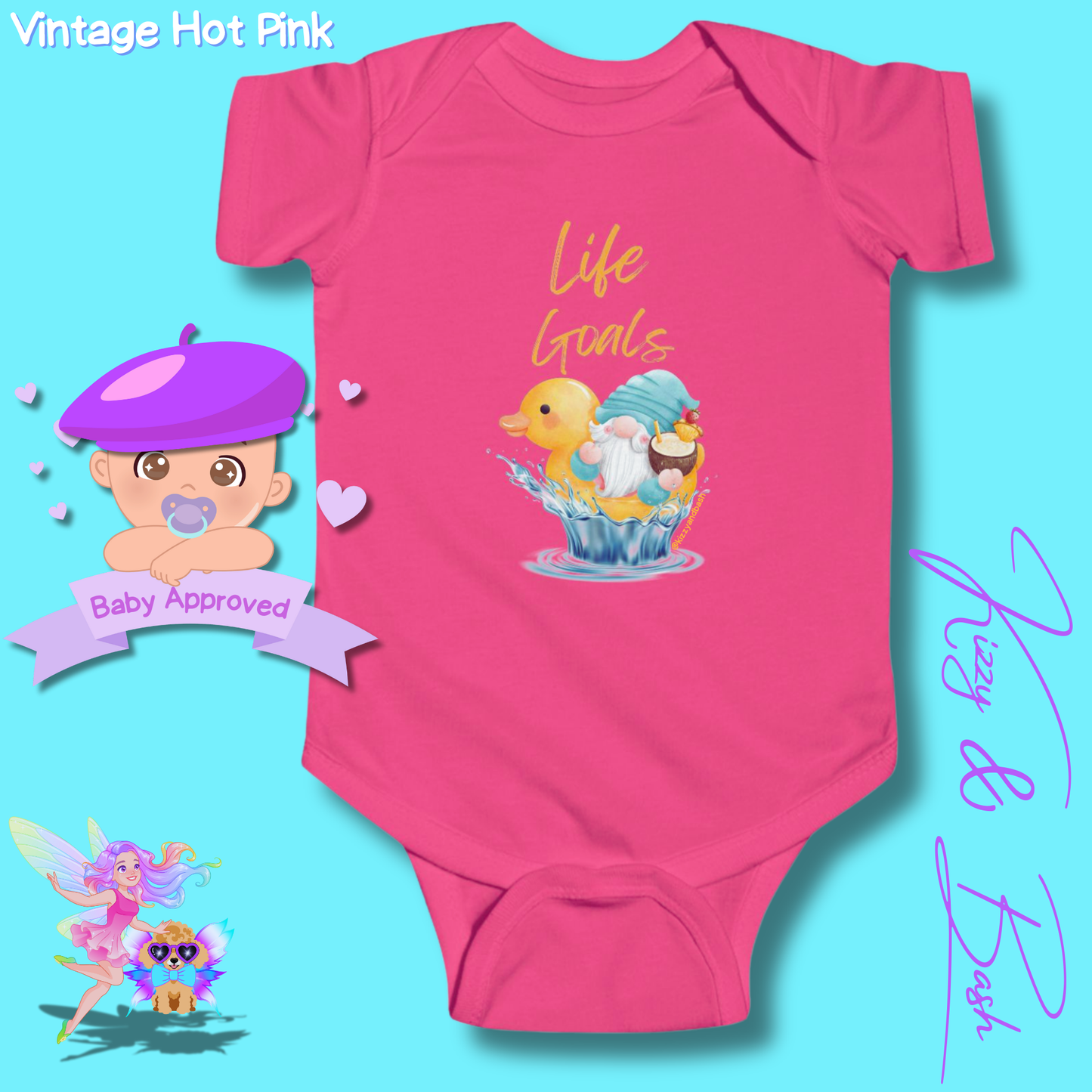 Funny Gnome Baby Onesie Gnome Nursery Decor Unique Baby Shower Gift Idea Rubber Ducky Onesie Perfect Gift for New Mom Cute Gnome Gift for Baby Cute Rubber Ducky Gift for Baby Rubber Ducky Life Goals Infant Fine Jersey Bodysuit