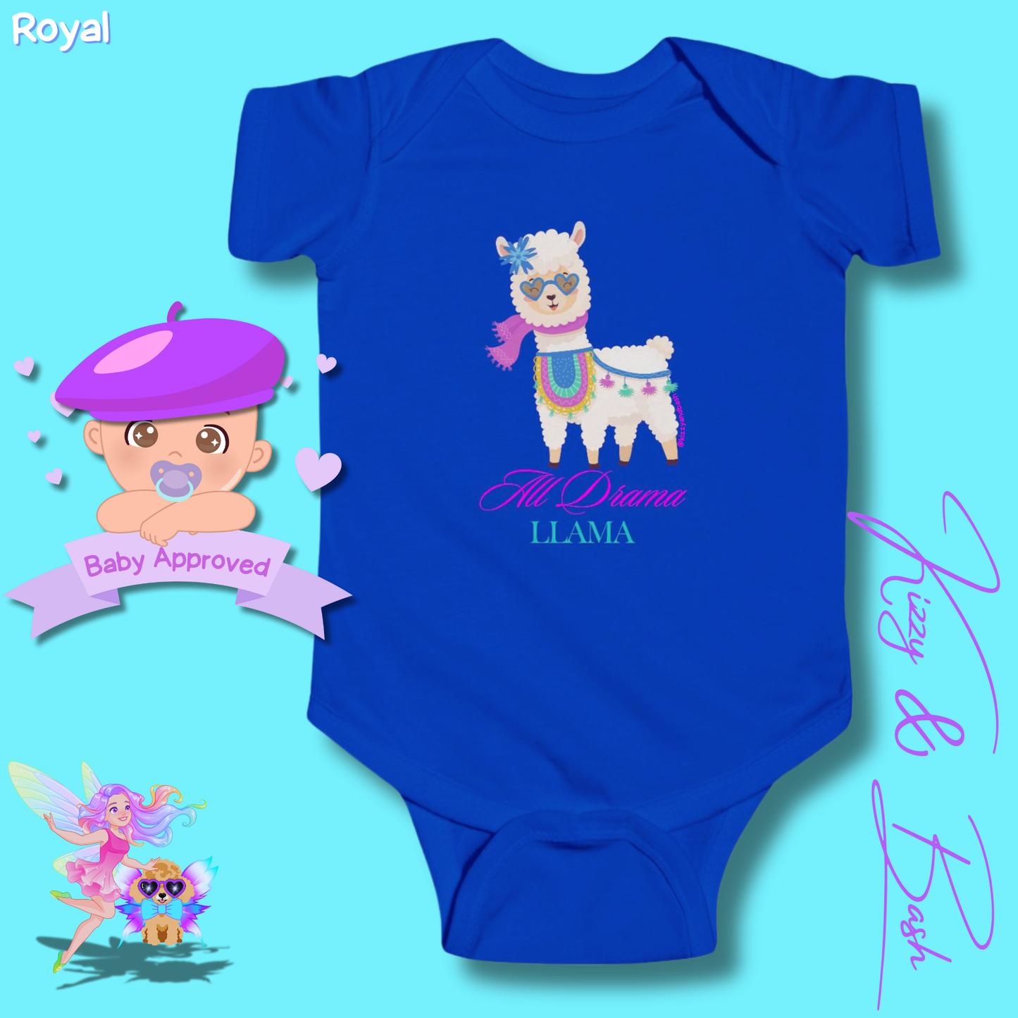 All Drama Llama Onesie Perfect Gift for Baby Unique Baby Shower Gift for Baby Girl Llama Nursery Gift Cute Animal Gift for Baby
