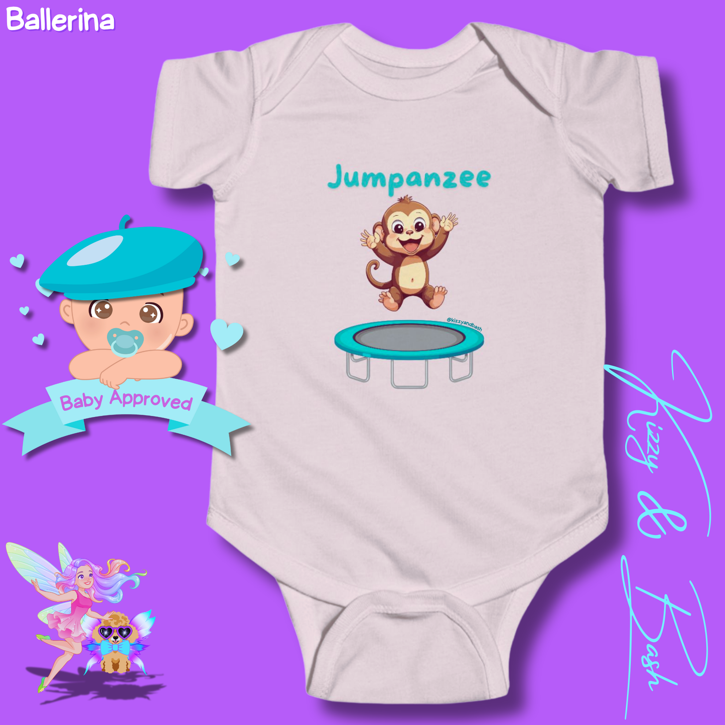 Monkey Bodysuit Monkey Onesie Cute Infant Clothes Jumpanzee Monkey Gift for Baby Unique Baby Shower Gift Ideas Monkey Nursery Gift Cute Gift for Baby Boy or Girl