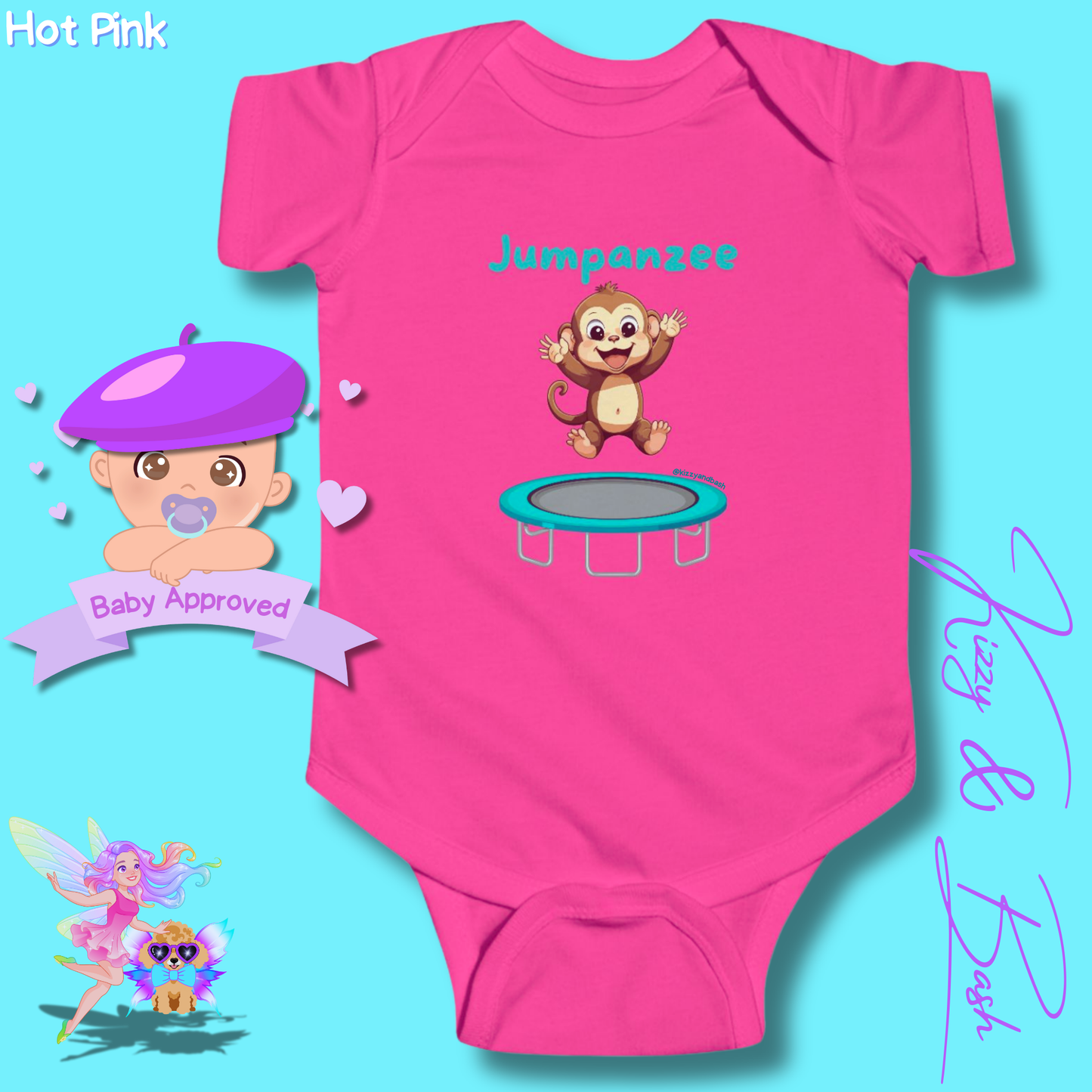 Monkey Bodysuit Monkey Onesie Cute Infant Clothes Jumpanzee Monkey Gift for Baby Unique Baby Shower Gift Ideas Monkey Nursery Gift Cute Gift for Baby Boy or Girl