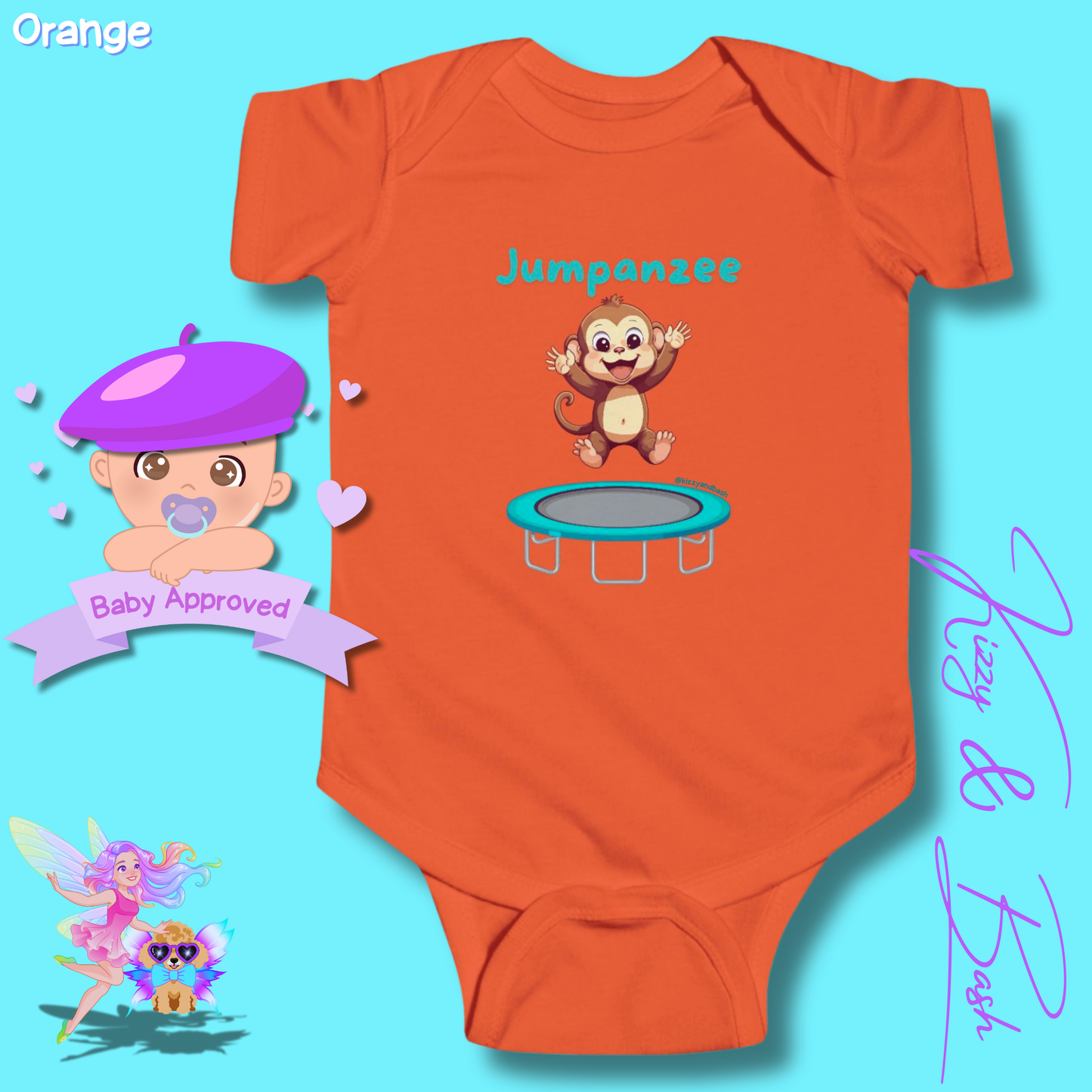 Monkey Bodysuit Monkey Onesie Cute Infant Clothes Jumpanzee Monkey Gift for Baby Unique Baby Shower Gift Ideas Monkey Nursery Gift Cute Gift for Baby Boy or Girl