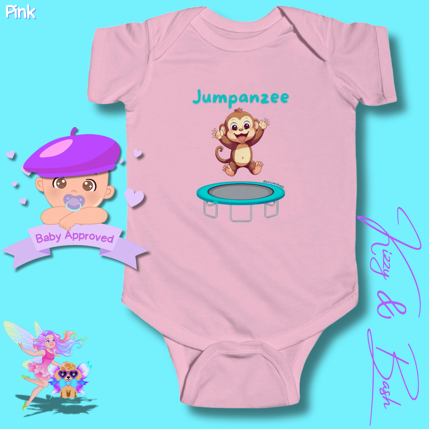 Monkey Bodysuit Monkey Onesie Cute Infant Clothes Jumpanzee Monkey Gift for Baby Unique Baby Shower Gift Ideas Monkey Nursery Gift Cute Gift for Baby Boy or Girl