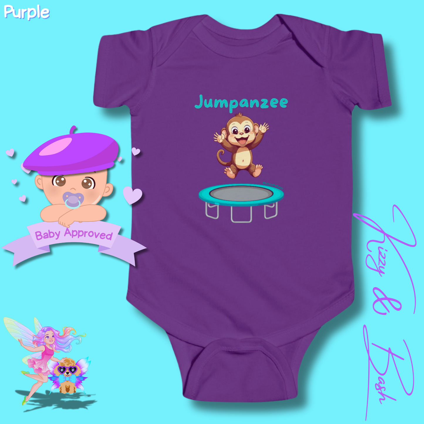 Monkey Bodysuit Monkey Onesie Cute Infant Clothes Jumpanzee Monkey Gift for Baby Unique Baby Shower Gift Ideas Monkey Nursery Gift Cute Gift for Baby Boy or Girl