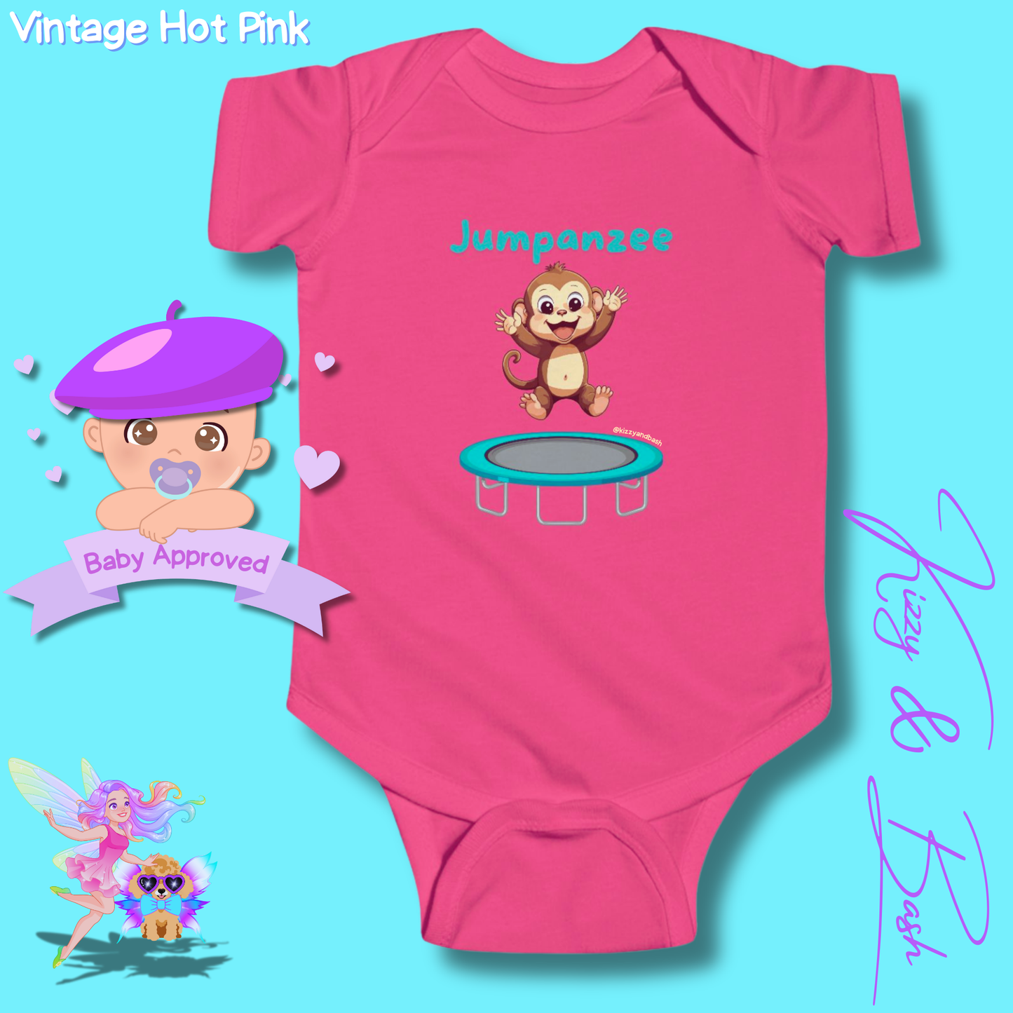 Monkey Bodysuit Monkey Onesie Cute Infant Clothes Jumpanzee Monkey Gift for Baby Unique Baby Shower Gift Ideas Monkey Nursery Gift Cute Gift for Baby Boy or Girl