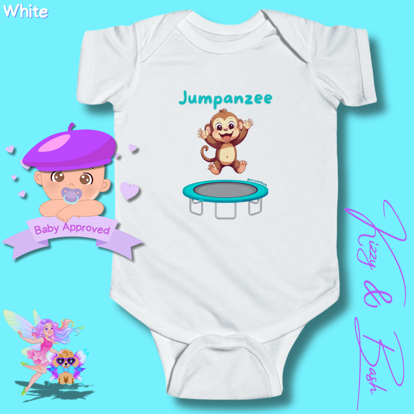 Monkey Bodysuit Monkey Onesie Cute Infant Clothes Jumpanzee Monkey Gift for Baby Unique Baby Shower Gift Ideas Monkey Nursery Gift Cute Gift for Baby Boy or Girl