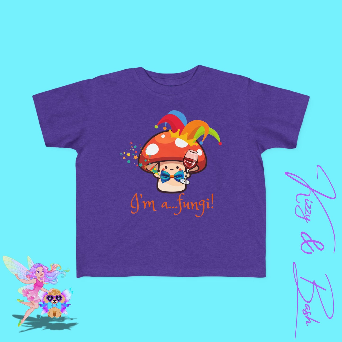 Funny Mushroom Shirt for Toddlers I'm a Fungi Pun T-Shirt Cute Cottagecore Party Tee Perfect Gift for Nature Lovers Shirt Punny Gift Idea for Toddler's Fine Jersey Tee