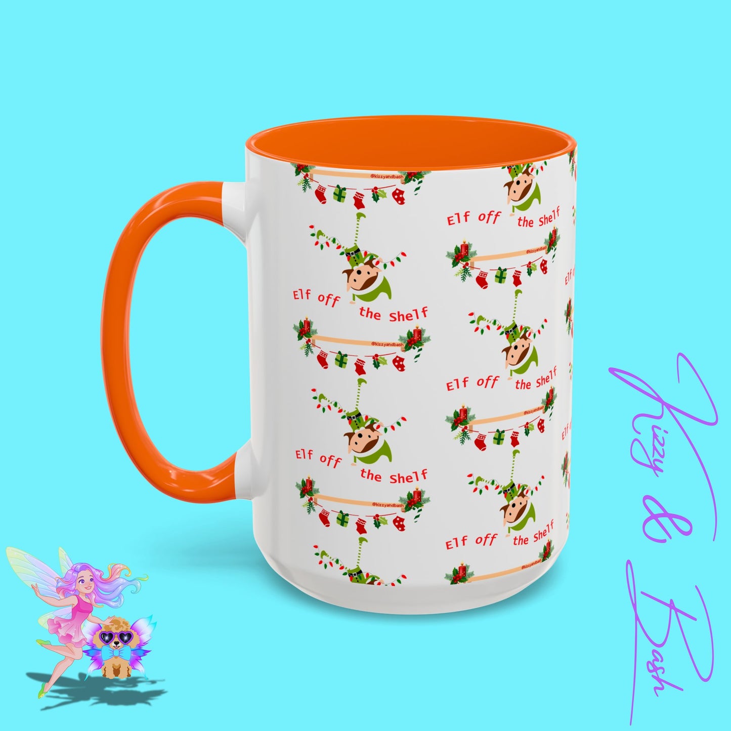 Unique Christmas Mug for Elf Lovers One of a Kind Christmas Coffee Mug Hilarious Christmas Coffee Mug Unique Christmas Gift for Friends and Family Cute Christmas Gift for Teachers Elf off the Shelf Accent Coffee Mug - 11, 15oz